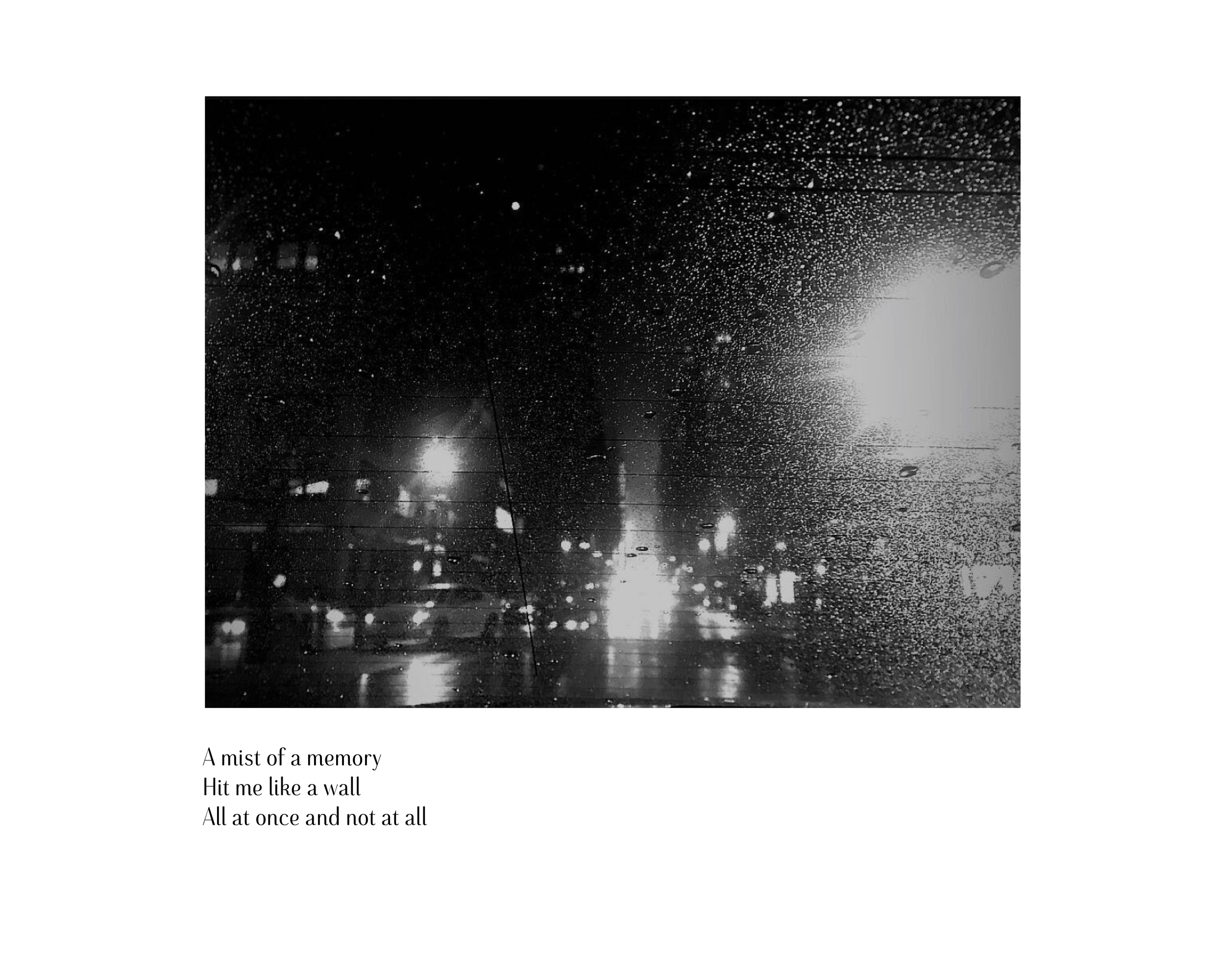  Memory as Muse and Meridian (2020)  
Digital photograph; haiku.