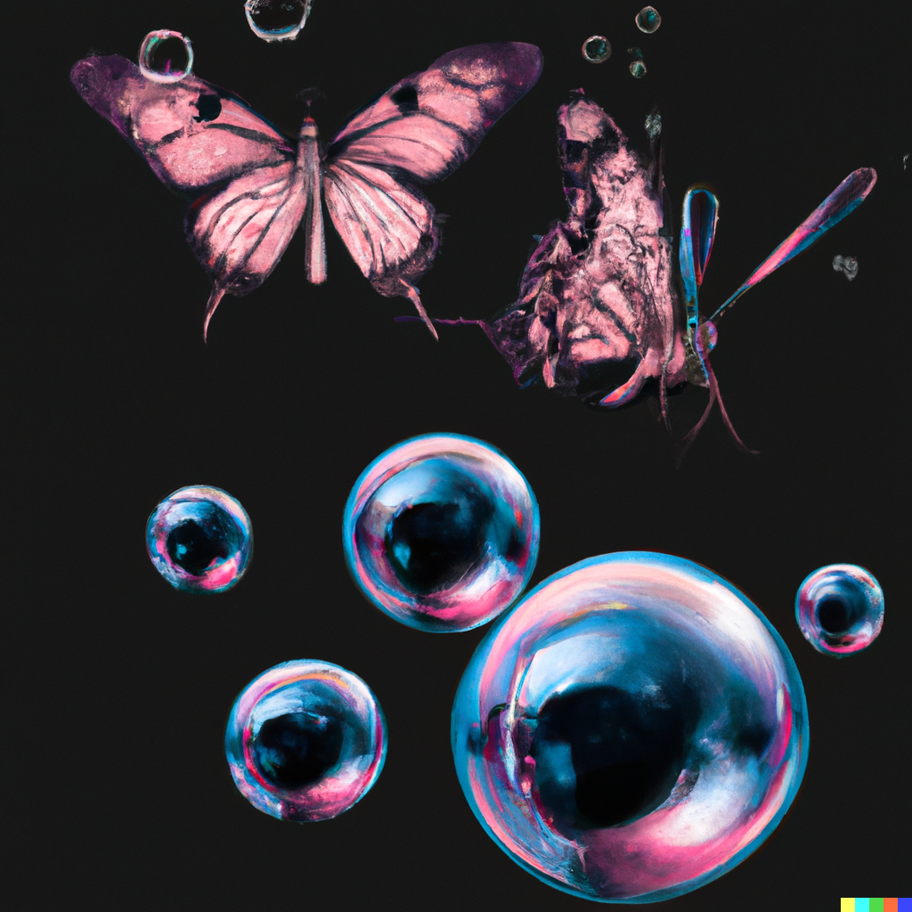 DALL·E 2022-10-25 18.02.51 - photorealistic synthwave bubbles and butterflies 2.PNG