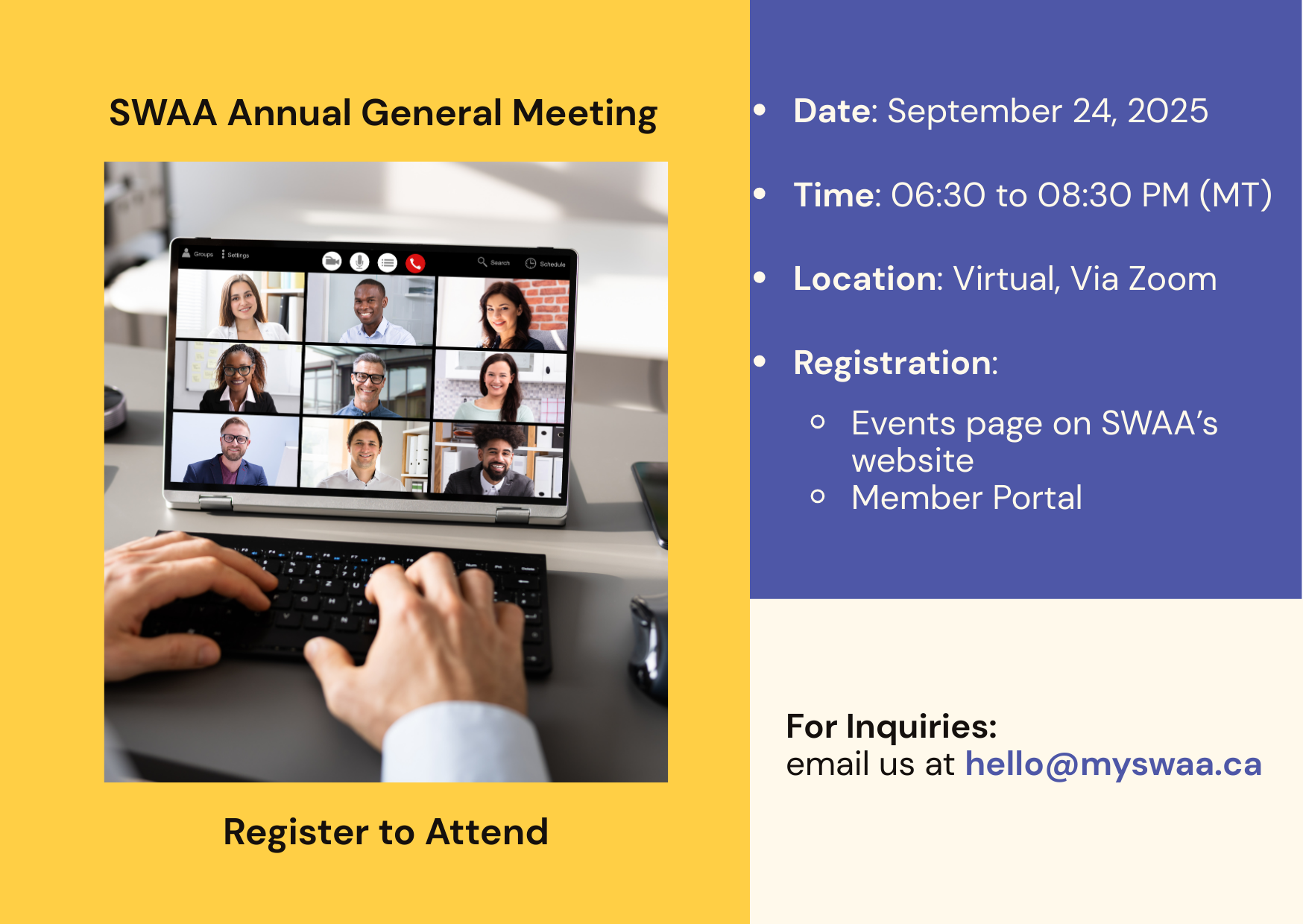 SWAA 2025 AGM: Register to Attend