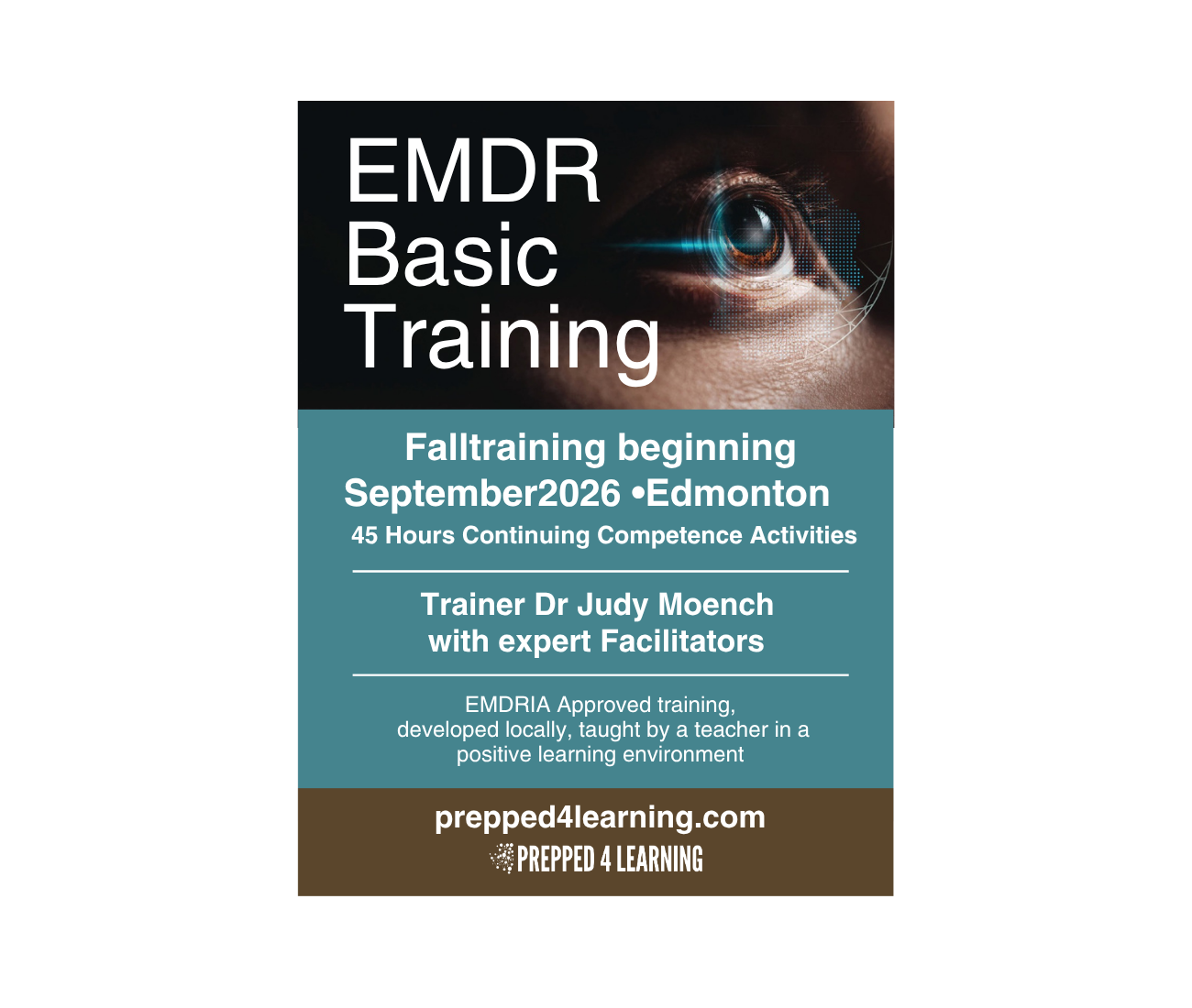 In Person EMDR Basic Training by Dr Judy Moench