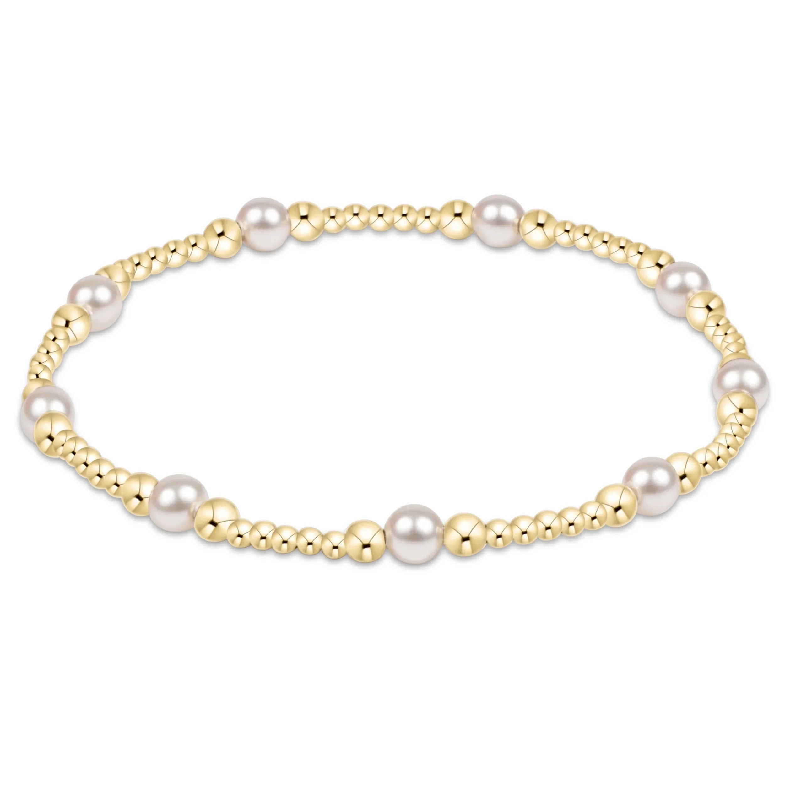 Purpose Pearl 4mm Gold Bracelet