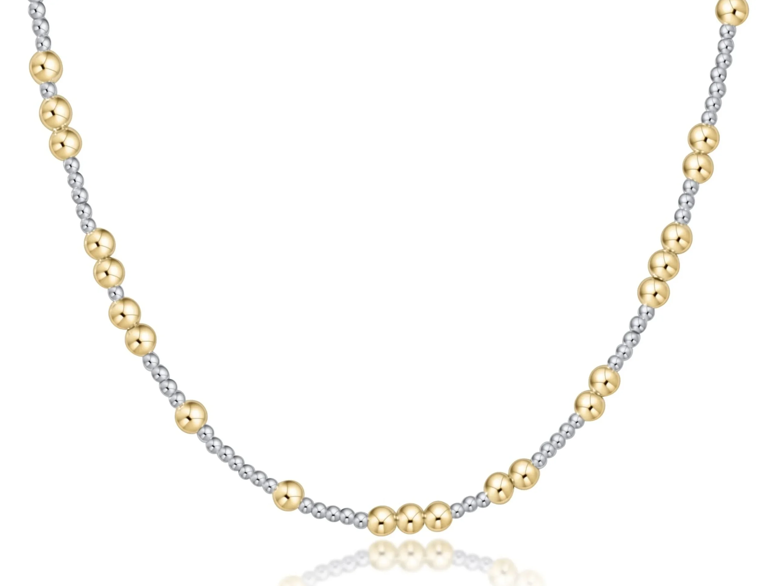 Choker Beaded - Hope Unwritten Mixed Metal 4mm