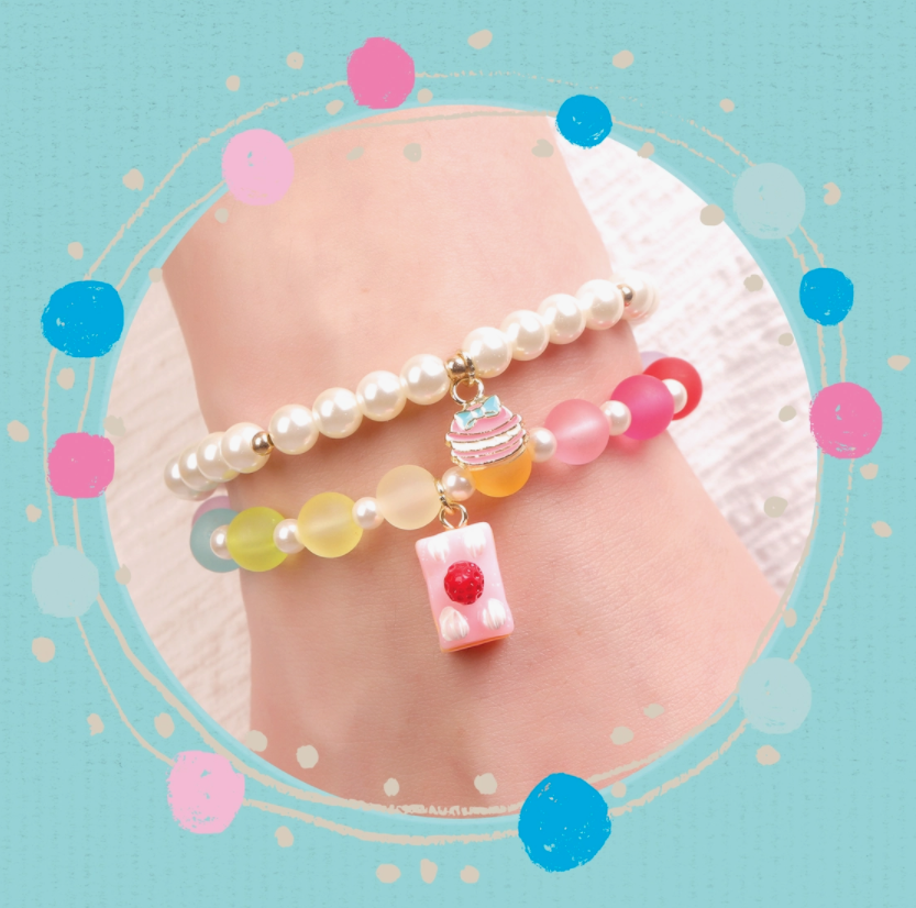 Whimsy Charm Bracelets by Girl Nation, Gifts for Girls, Cloud Luvs Rainbow