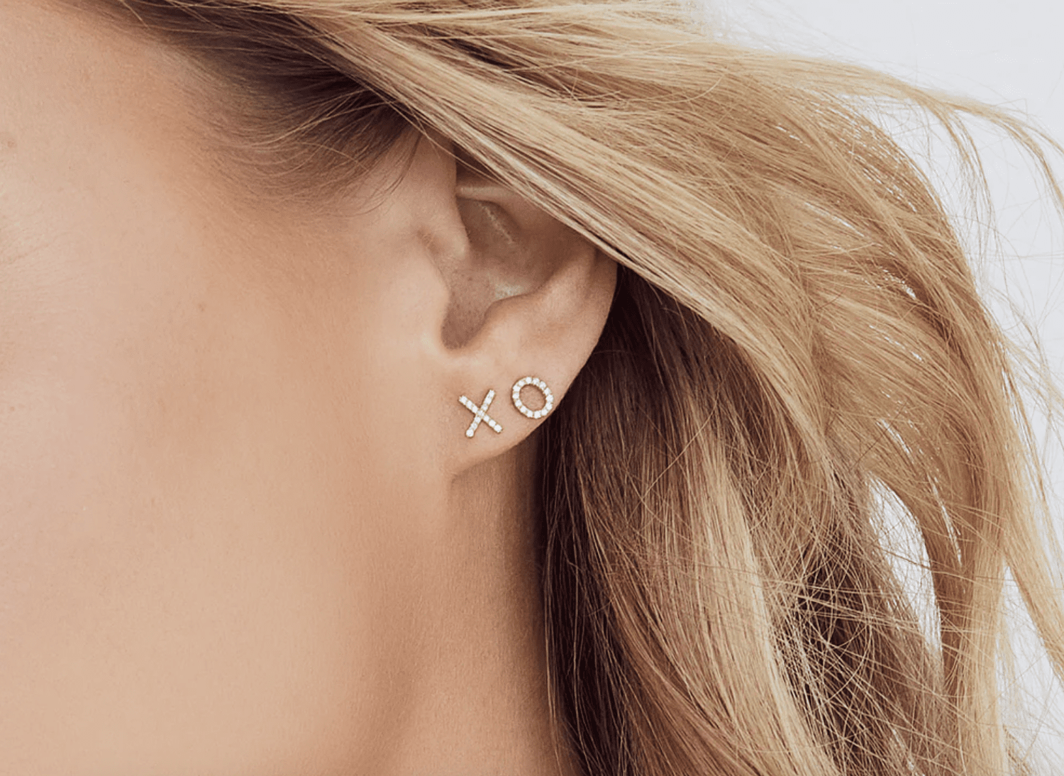 XO Diamond Stud Earrings — Either Ore Jewelers Strawbridge