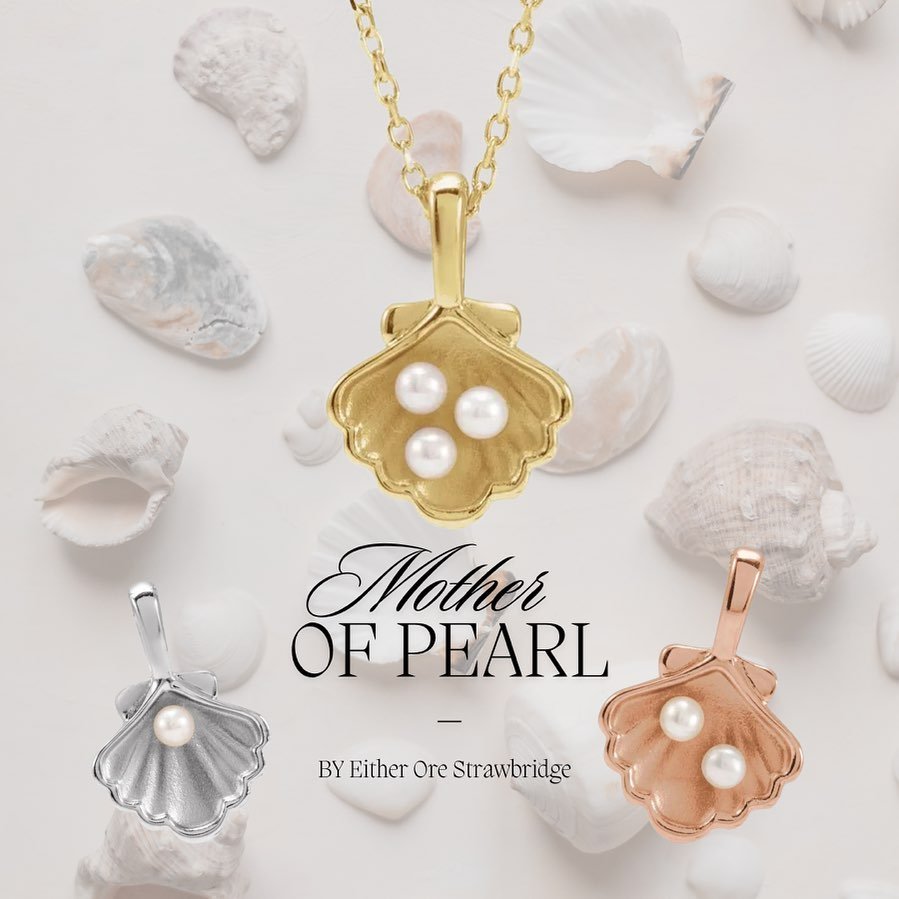 I made myself a little Mother&rsquo;s Day gift this year and thought I&rsquo;d share the love ! 🐚 
.
Each shell has the option to hold 1-4 pearls and is available in 14k white, yellow or rose gold. These are available as a necklace, on a 16-18&rdquo