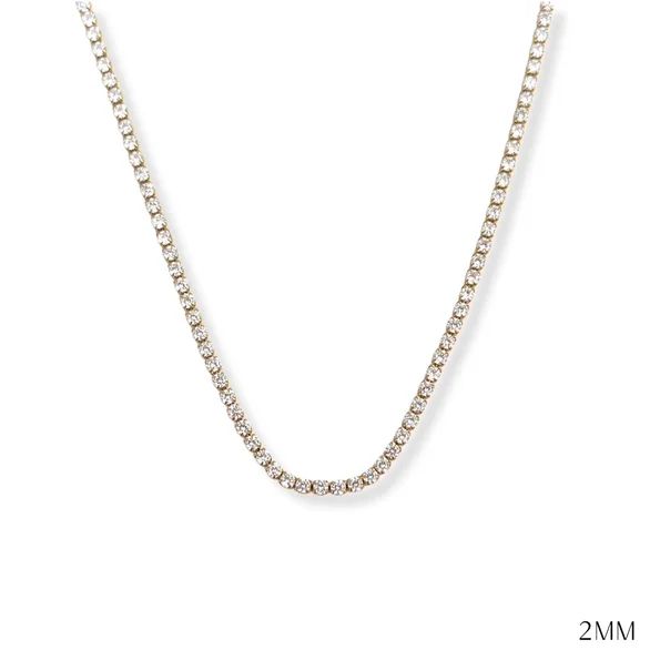 Tennis Necklace Waterproof
