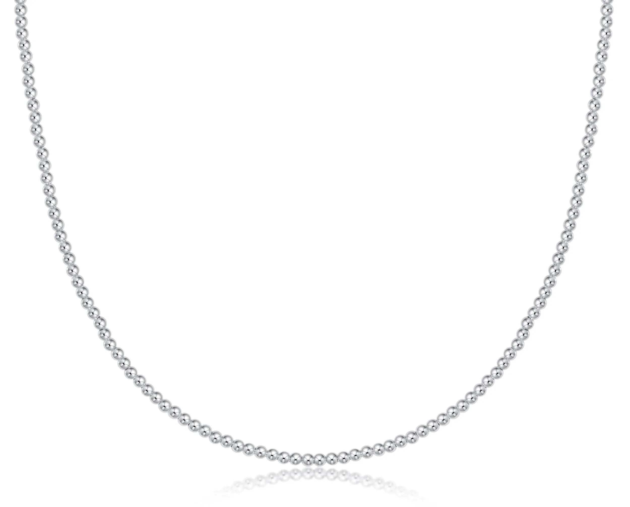 Choker Beaded - Classic Sterling 2mm