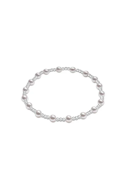 Sincerity Pearl 4mm Sterling Bracelet