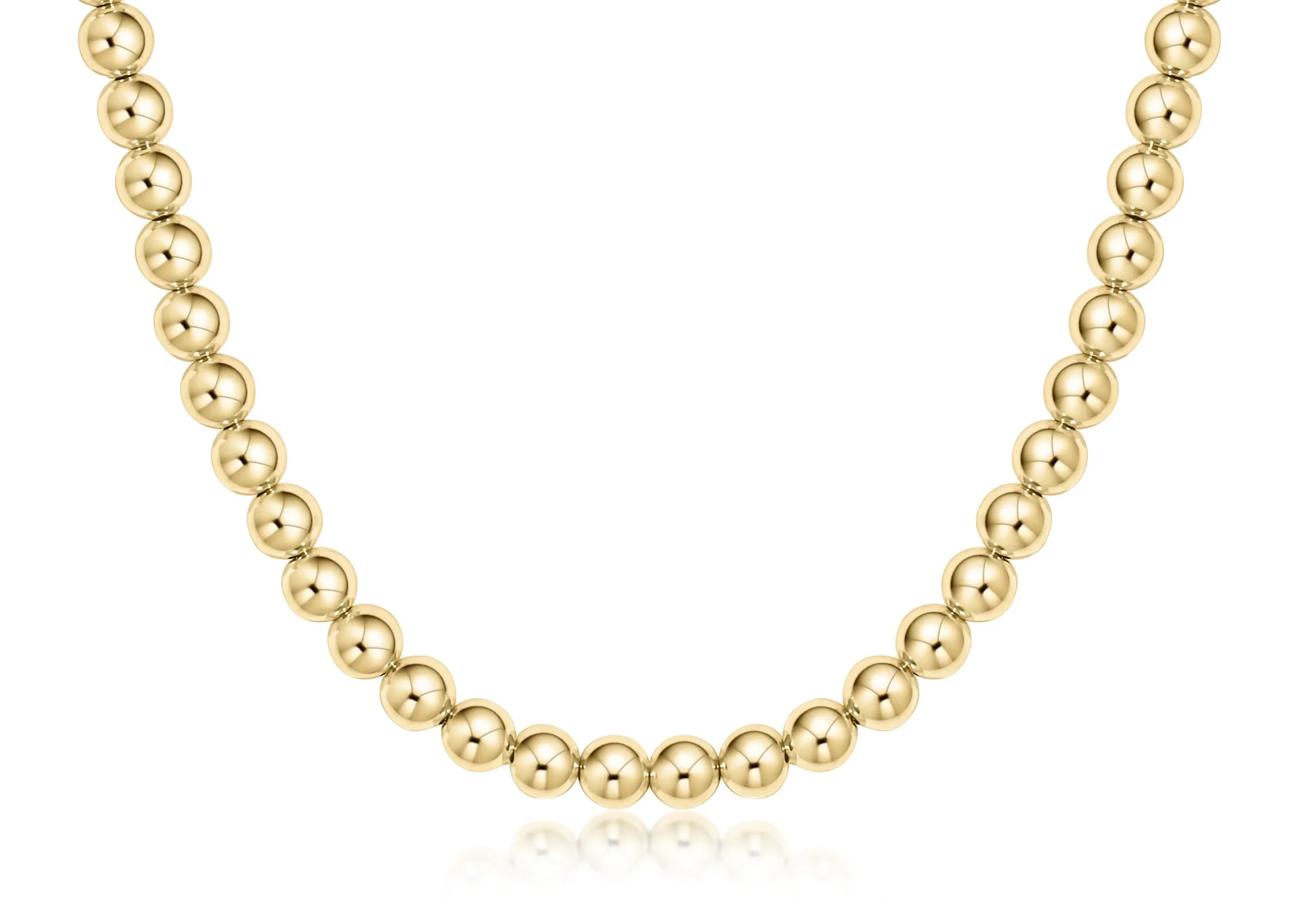 Choker Beaded - Classic Gold 6mm