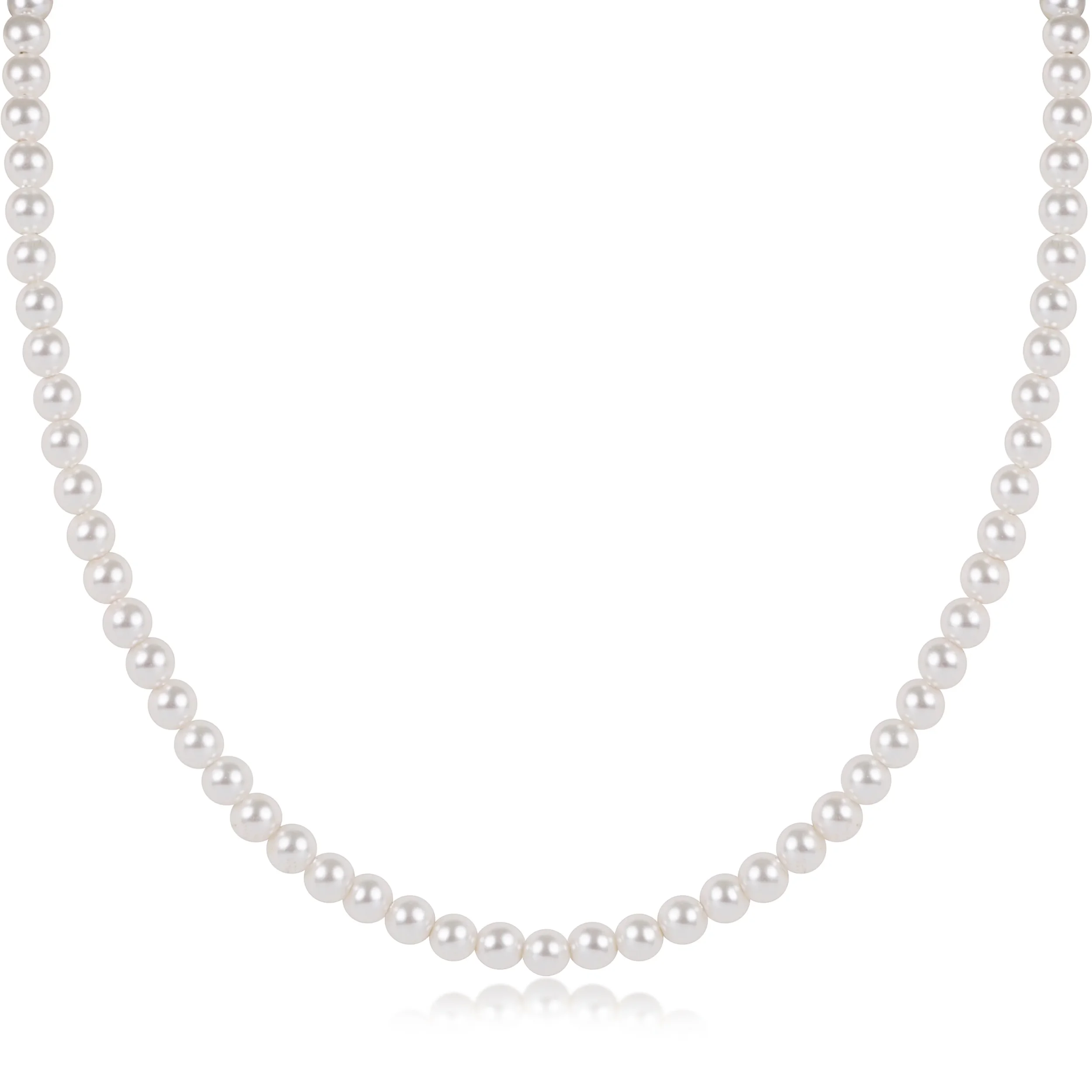 Choker Beaded - Classic Pearl 4mm