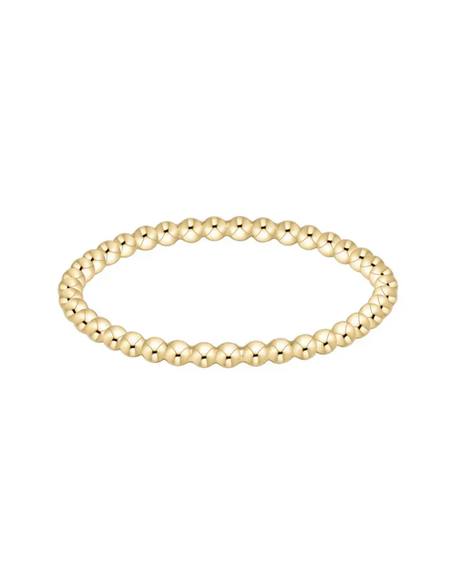 Classic Gold 1.5mm Bead Ring