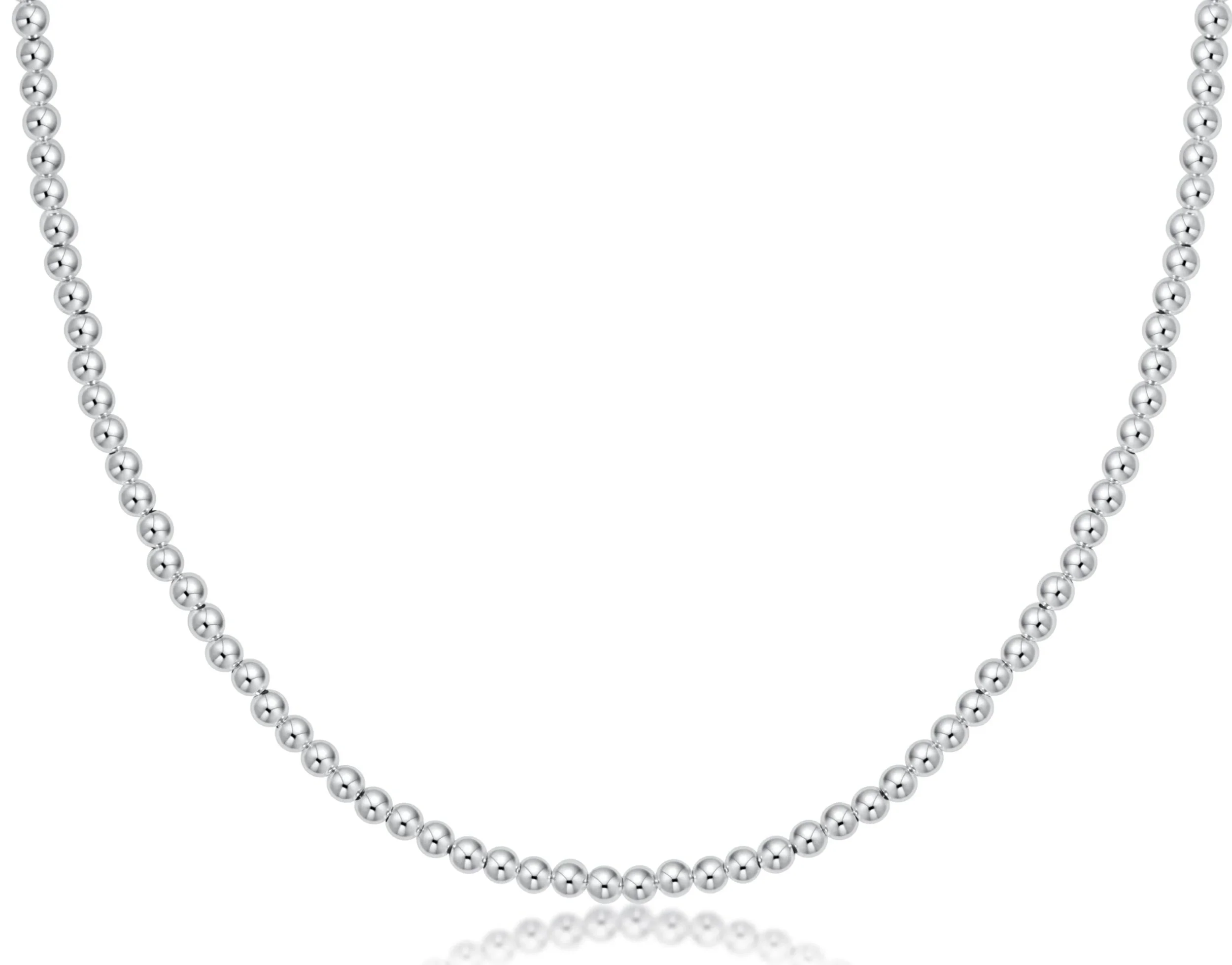 Choker Beaded - Classic Sterling 3mm
