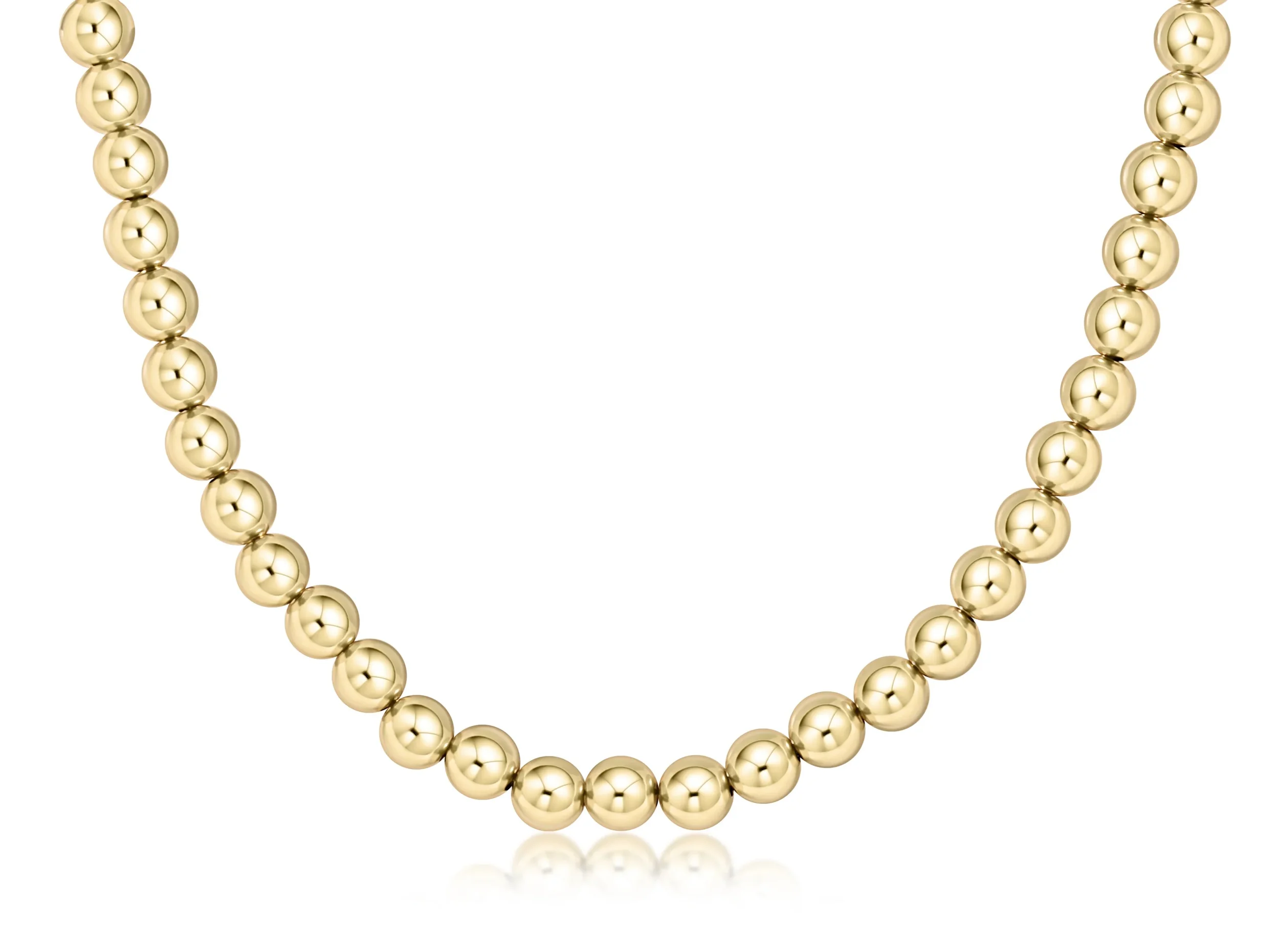 Choker Beaded - Classic Gold 8mm