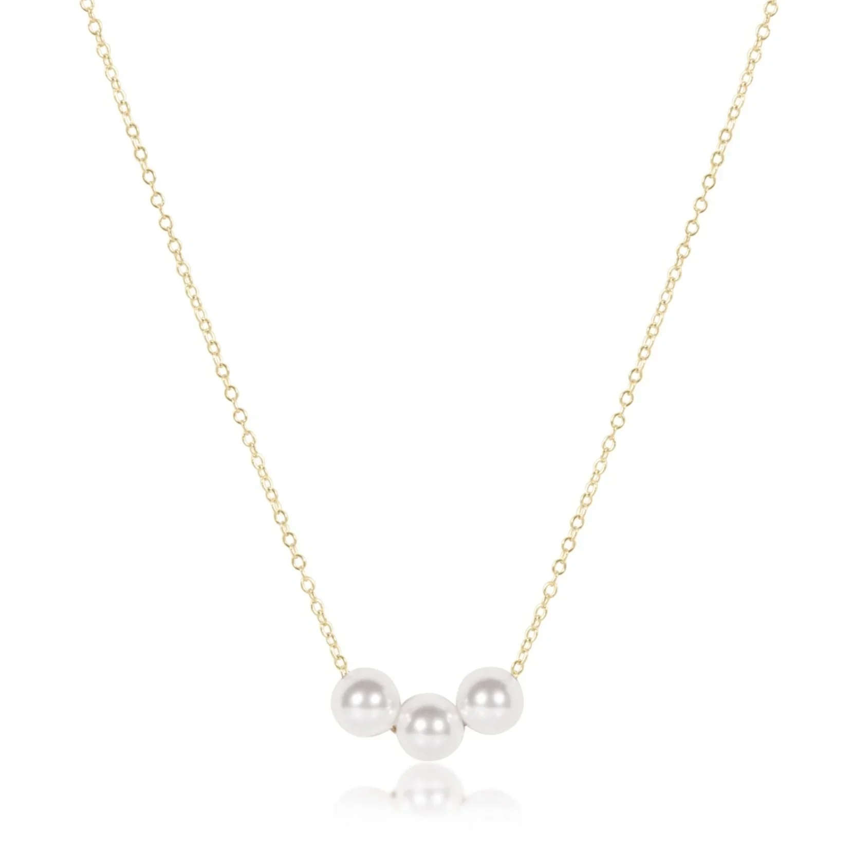 16" Necklace Gold - Joy Pearl
