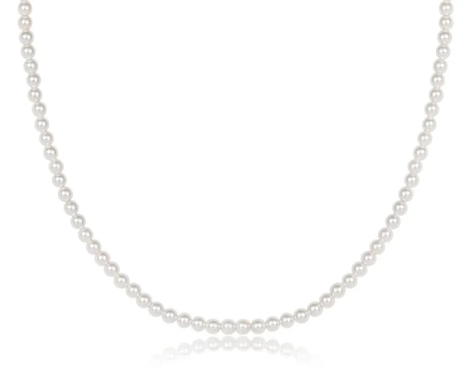 Choker Beaded - Classic Pearl 3mm