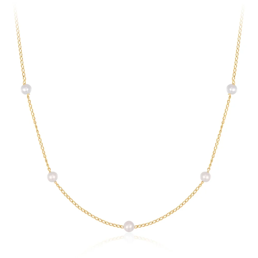CAROLINA | Pearl Station Necklace