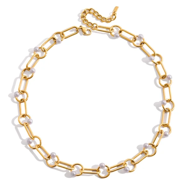 Pearl Loop Necklace -Water Resistant