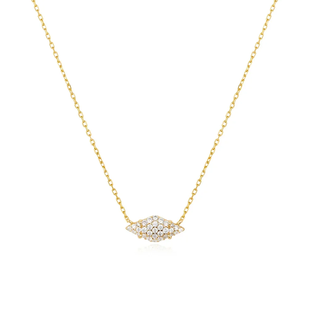 Gold Pave Sparkle Necklace