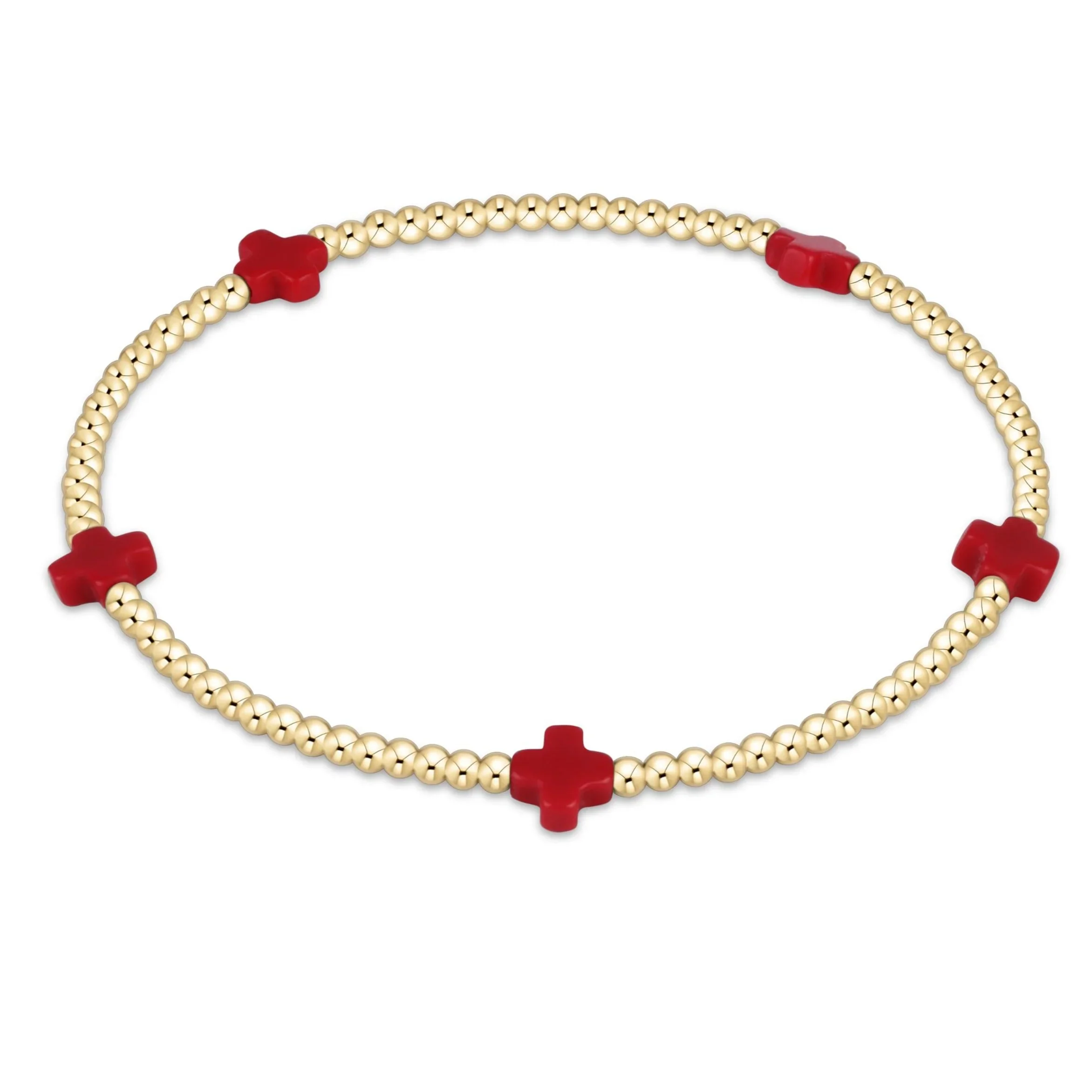 Signature Cross Small 2mm Gold.webp