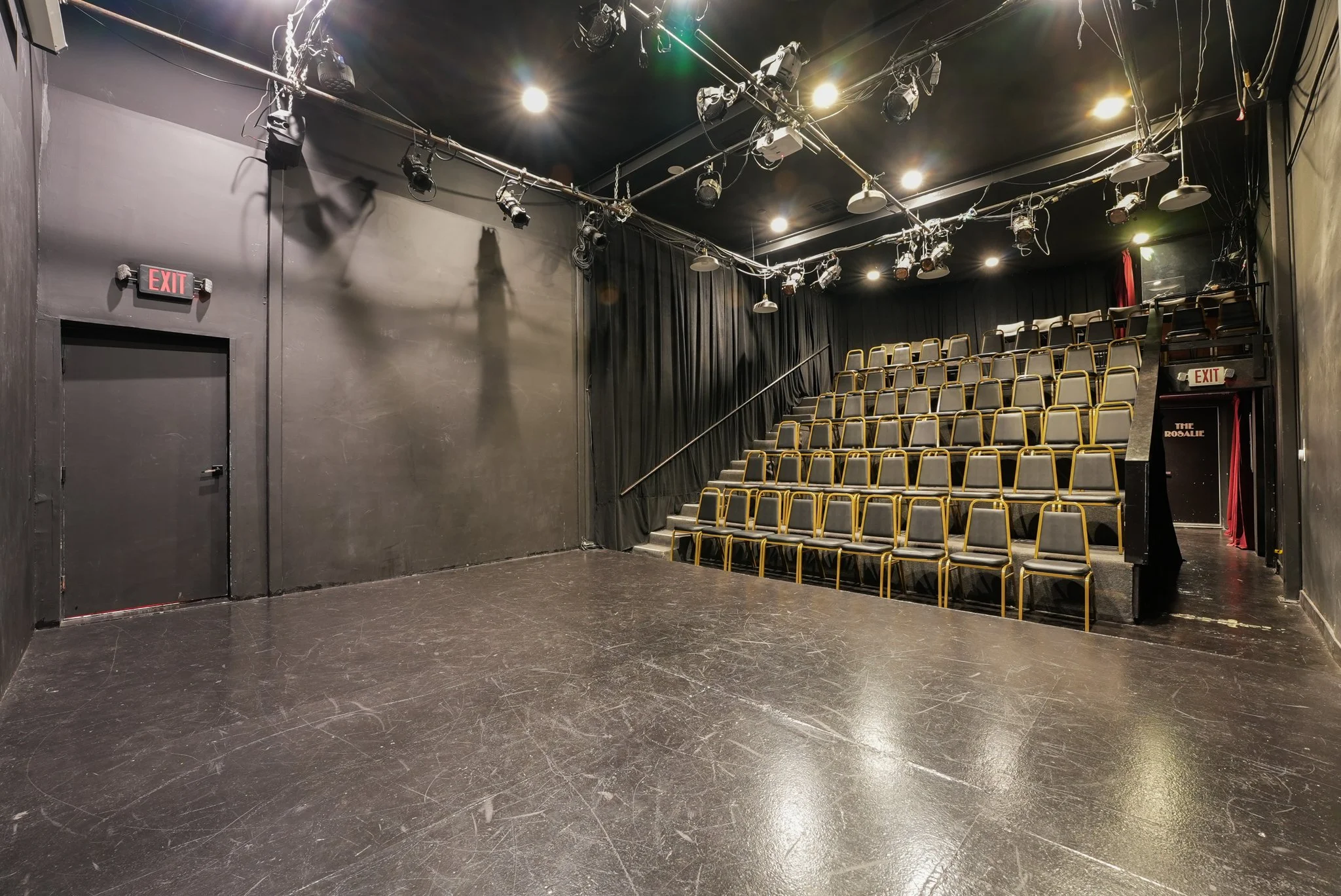 Blank Stage w/ Work Lights