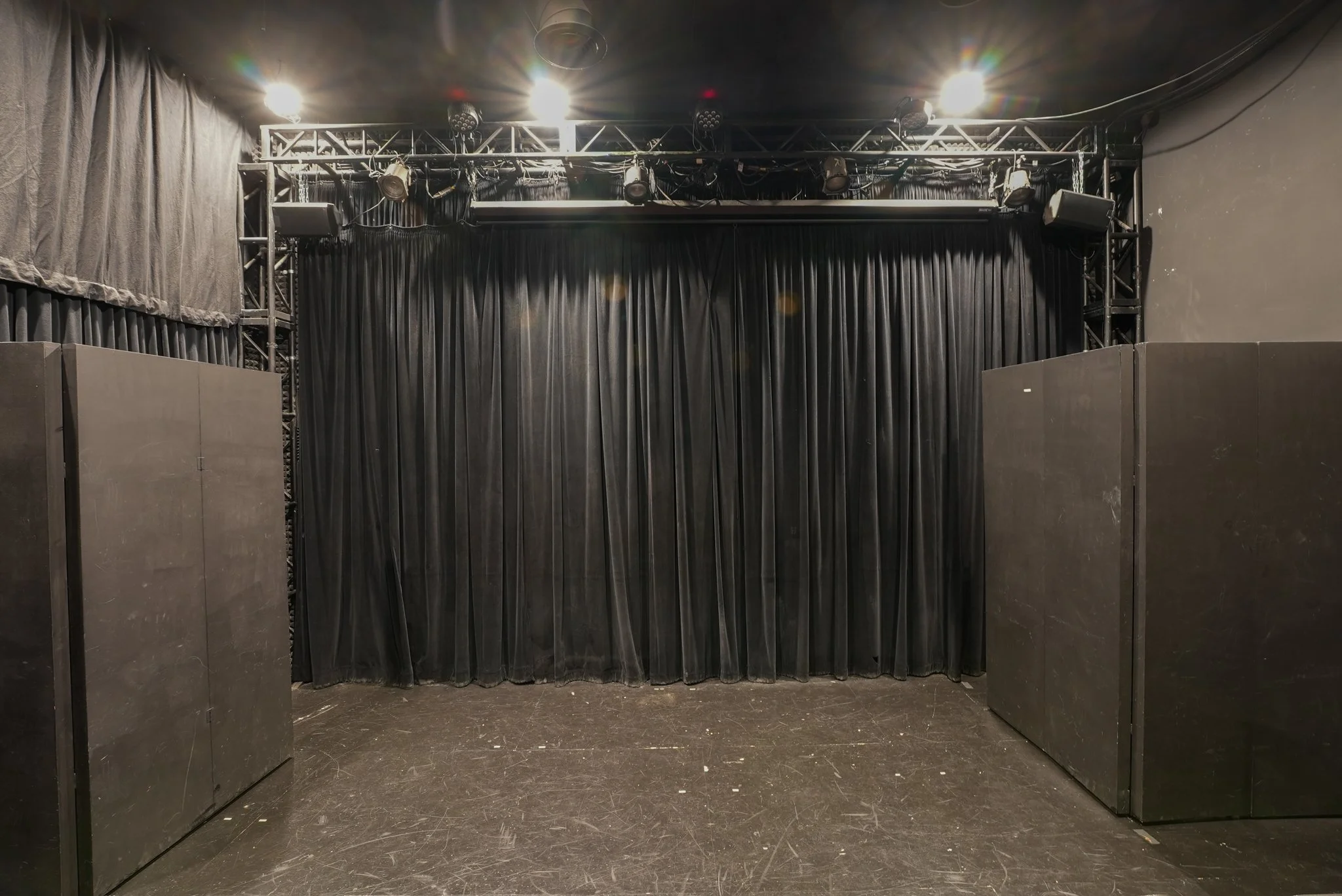 Stage w/ Wings open & Work Lights