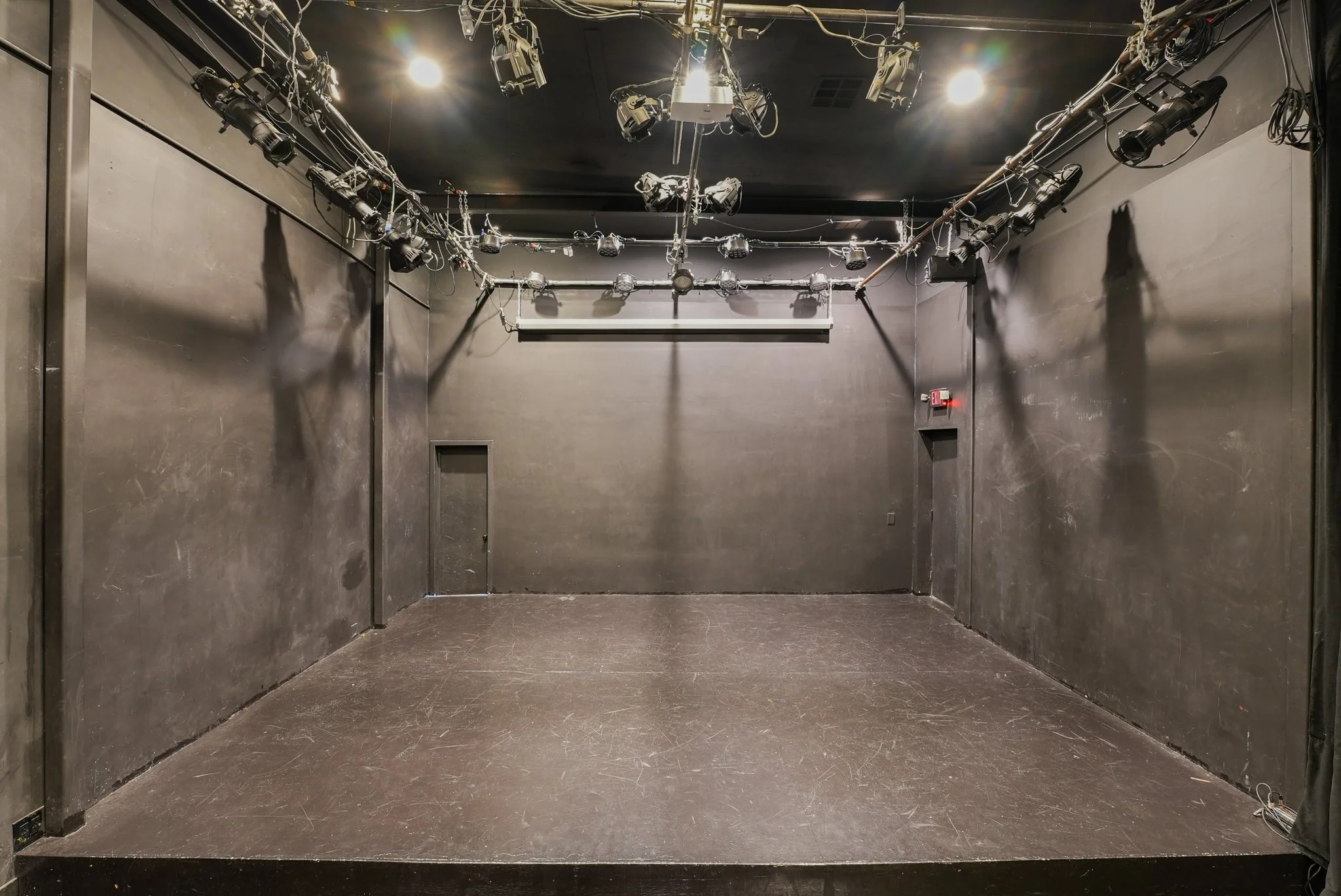 Blank Stage w/ Work Lights