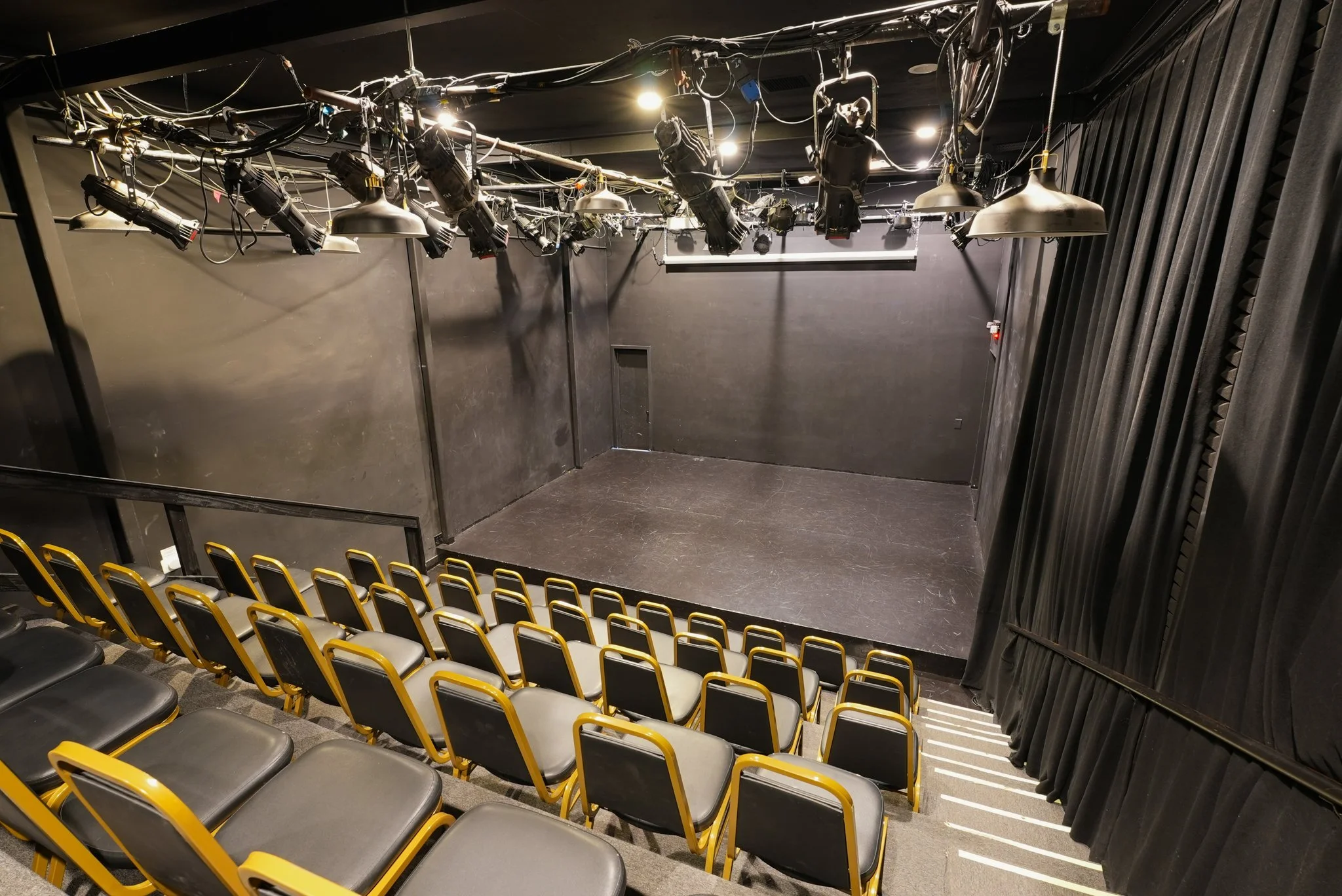 Blank Stage w/ Work Lights