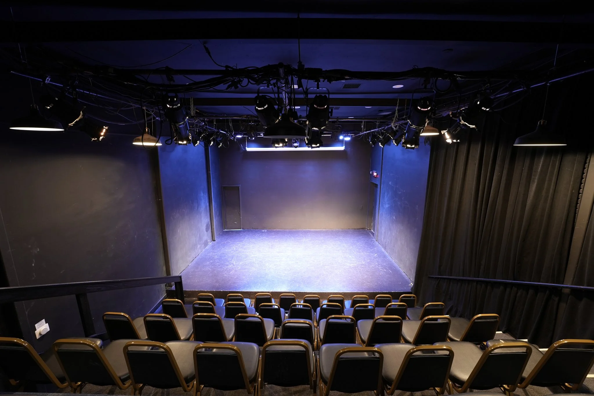 Blank Stage w/ Theatrical Lights