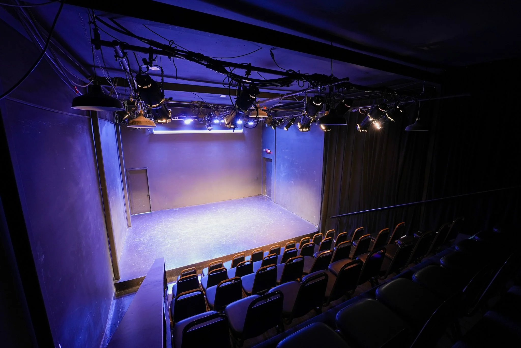 Blank Stage w/Theatrical Lights