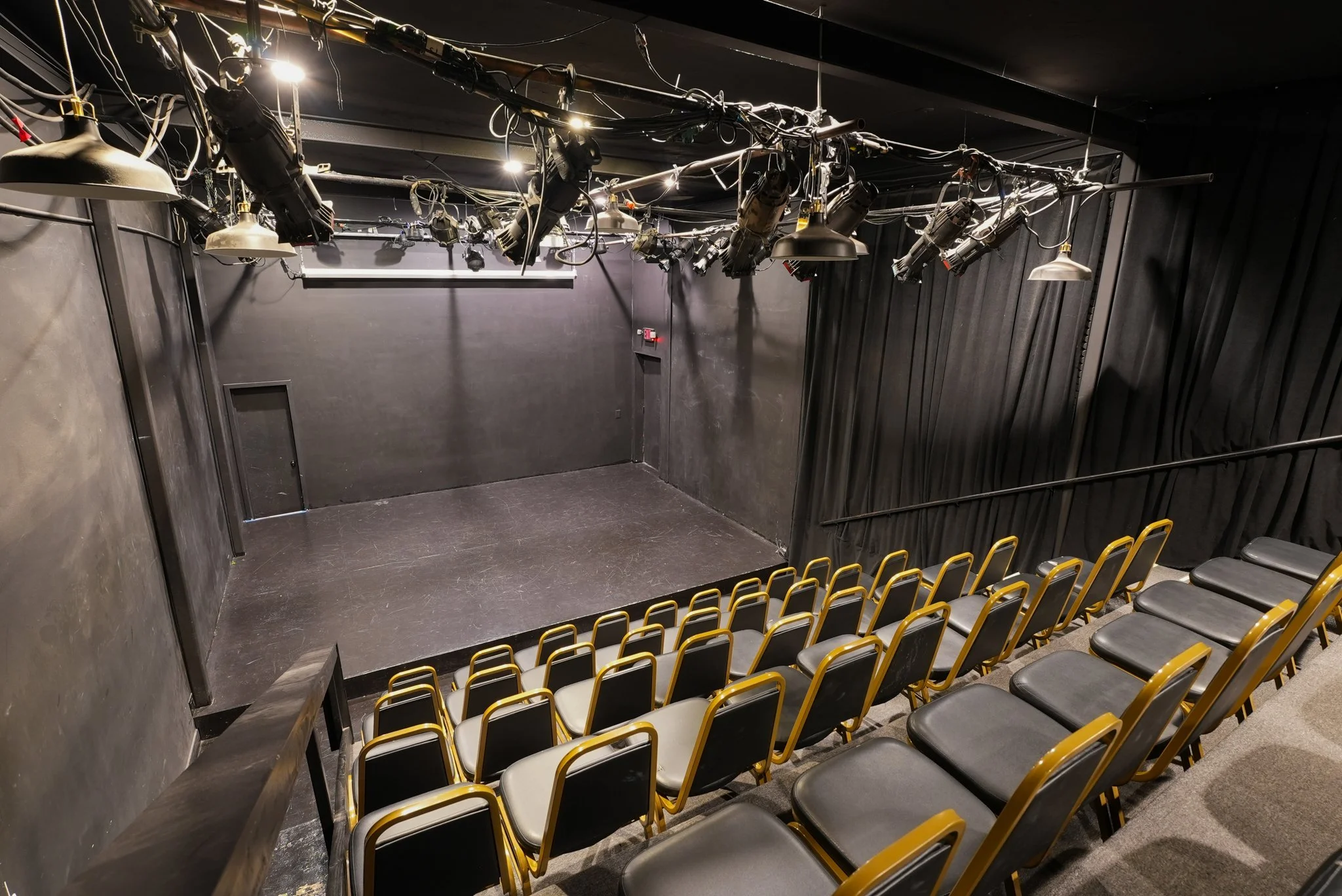 Blank Stage w/ Work Lights