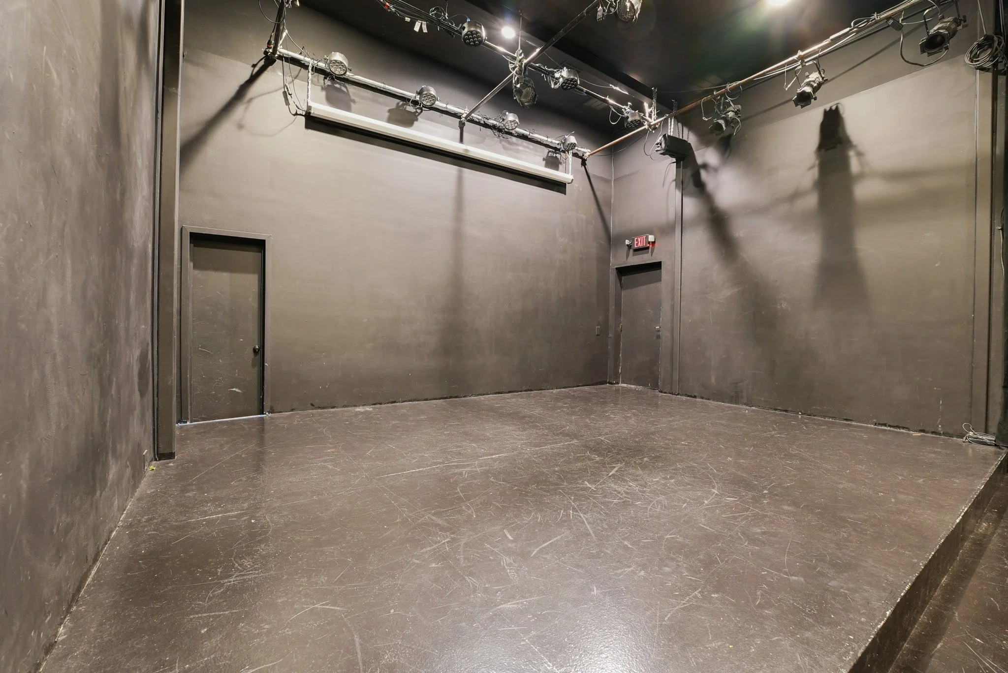 Blank Stage w/ Work Lights