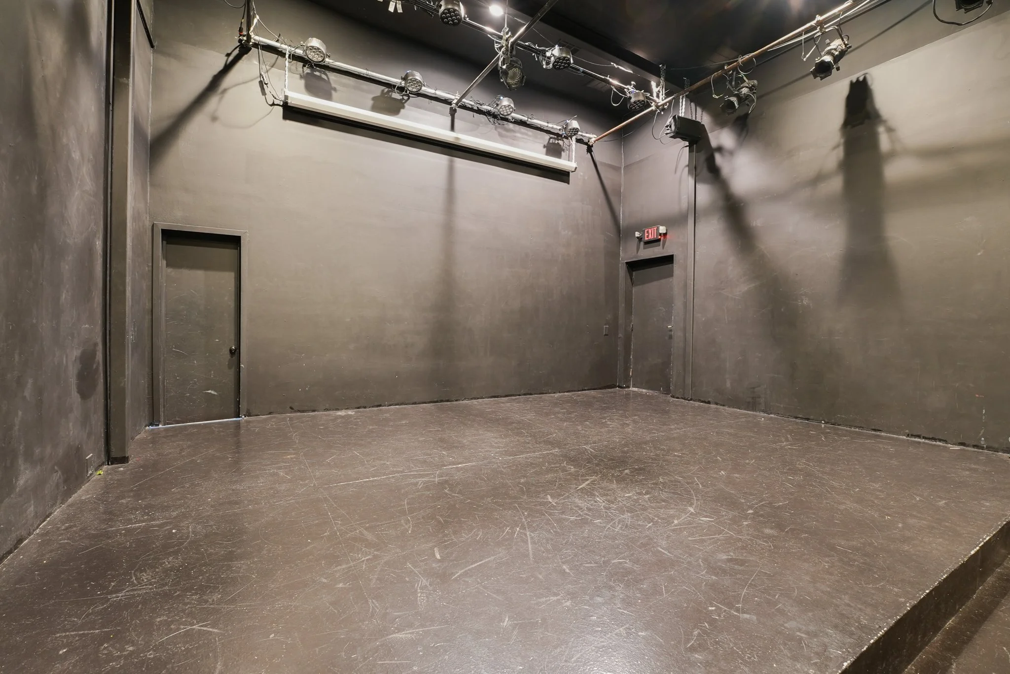 Blank Stage w/ Work Lights