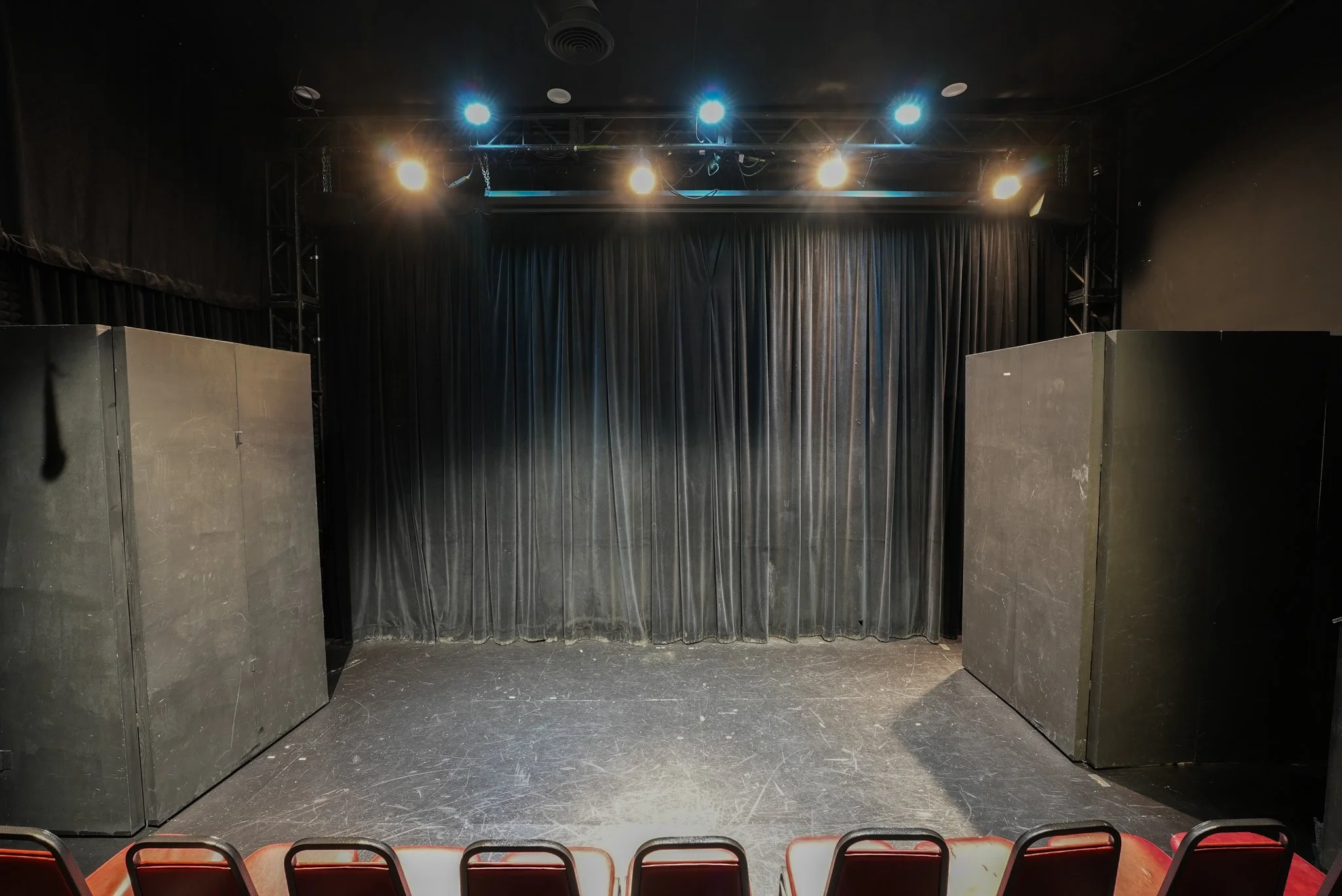 Stage w/ Wings open & Theatrical Lights
