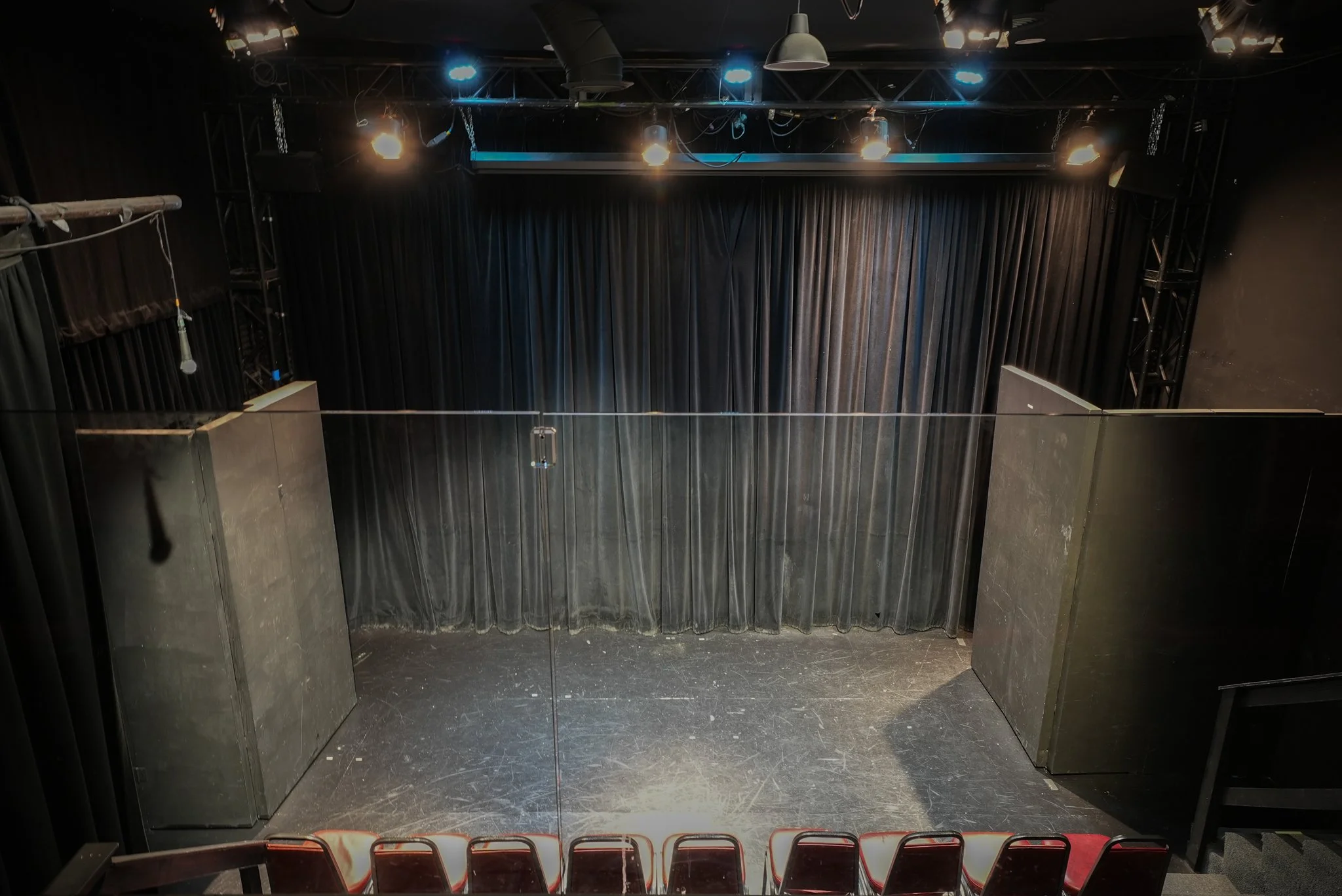 Stage w/ Theatrical Lights from Balcony