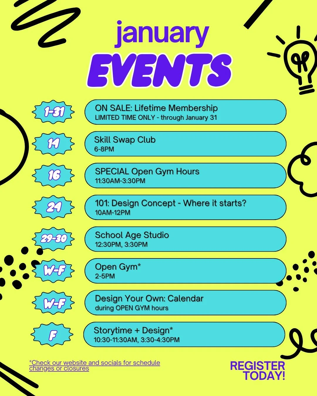 Happy New Year! We are working on a some &ldquo;year in review&rdquo; posts to share with you, but first what is coming up and continues on in January&hellip;

💳 Through Jan 31: Design4Life Membership ON SALE
We opened a shop on our website to purch