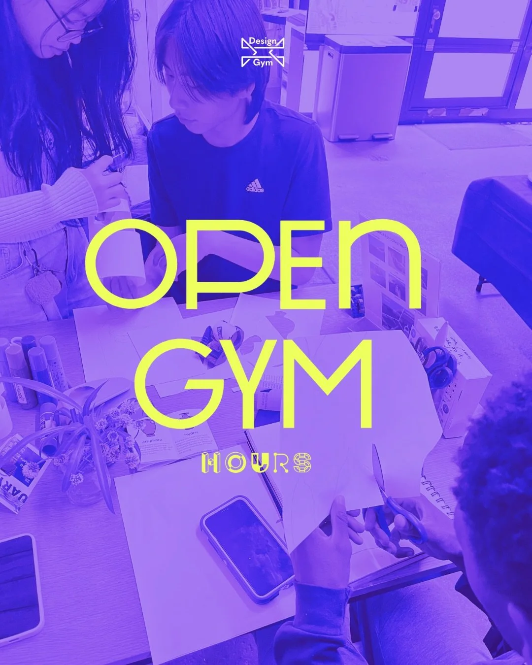 🟣 WEEKLY OPEN GYM HOURS ARE BACK! 🟣
💪🏽Thursdays 2:00-6:00PM 
Saturdays 9:00-11:00AM
Mini design projects, activities, and games available. 

✏️We&rsquo;ll have materials, tools and coaching during your OPEN GYM visit. 

Check our website and soci