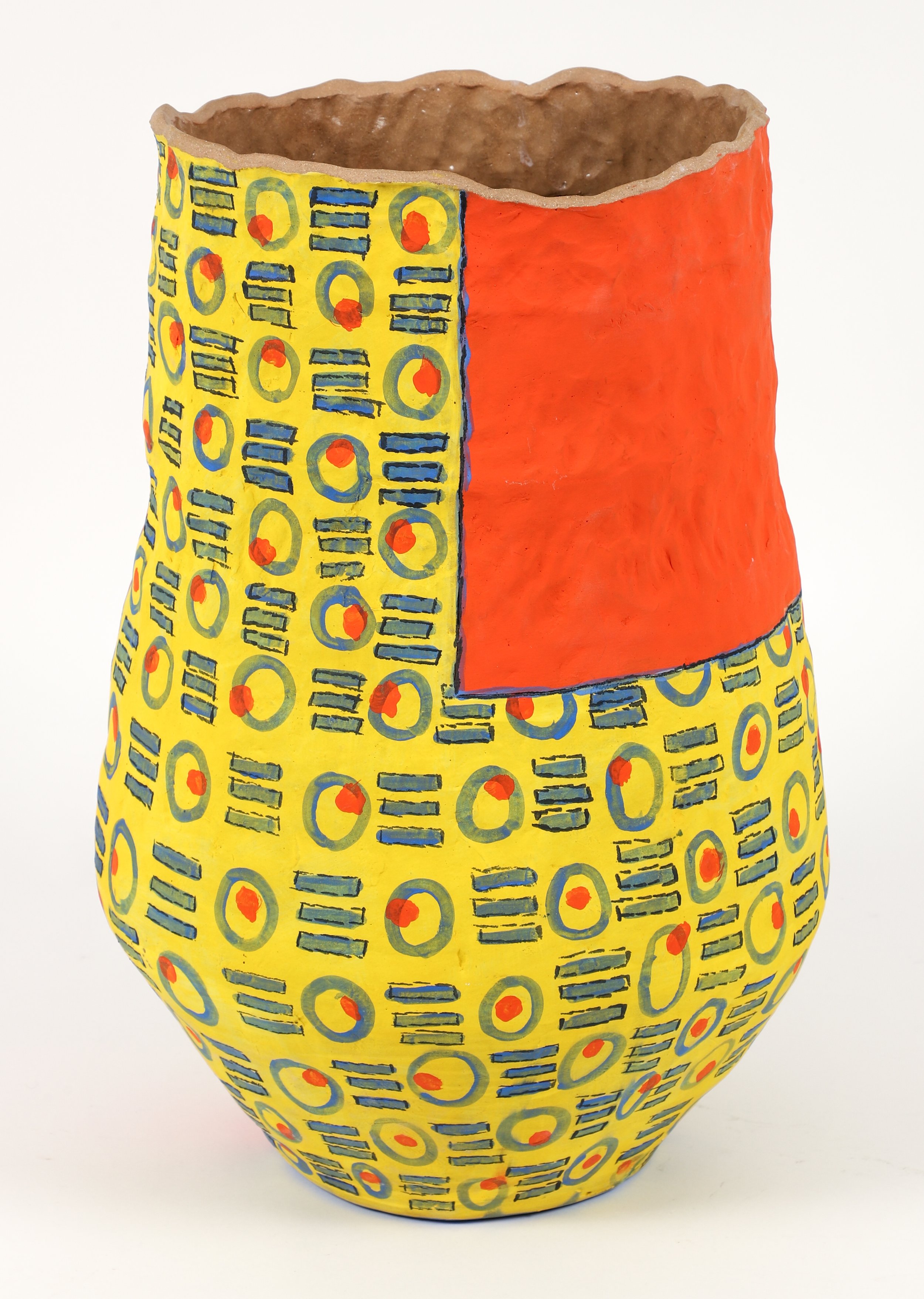 Yellow Mud Cloth Vase_Marce.jpg