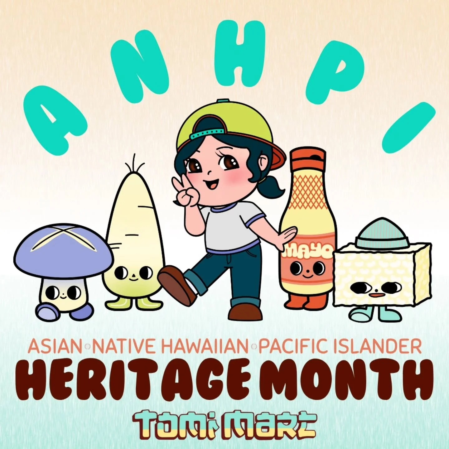 🔸️ANHPI HERITAGE MONTH🔸️

Tomi and her Homies are here to say that May is Asian &bull; Native Hawaiian &bull; Pacific Islander Heritage Month

This is a time to honor and center the histories, perspectives, and voices that shape our community. Some