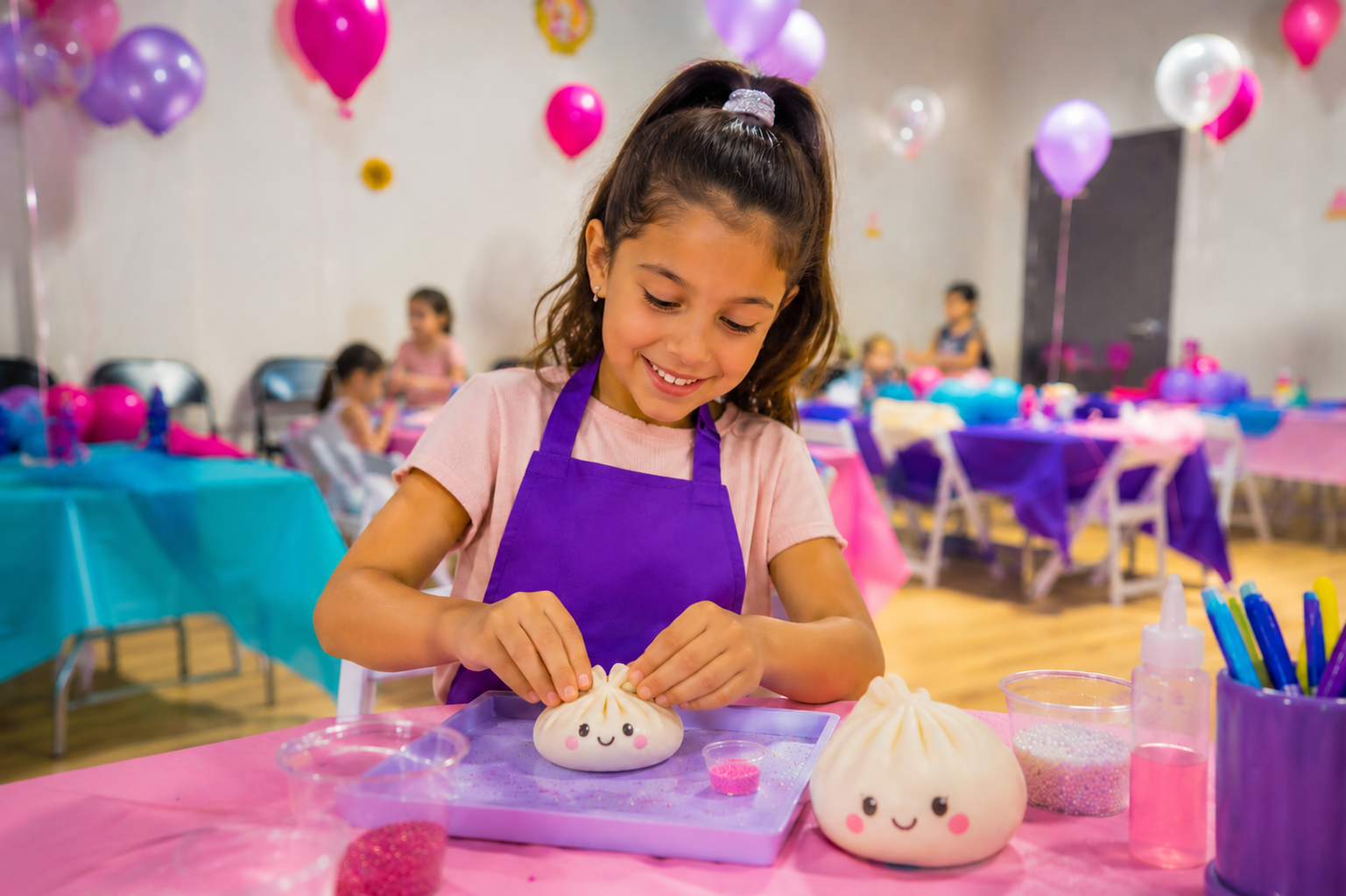 Creation Lab birthday party at Shake it Off Scarsdale