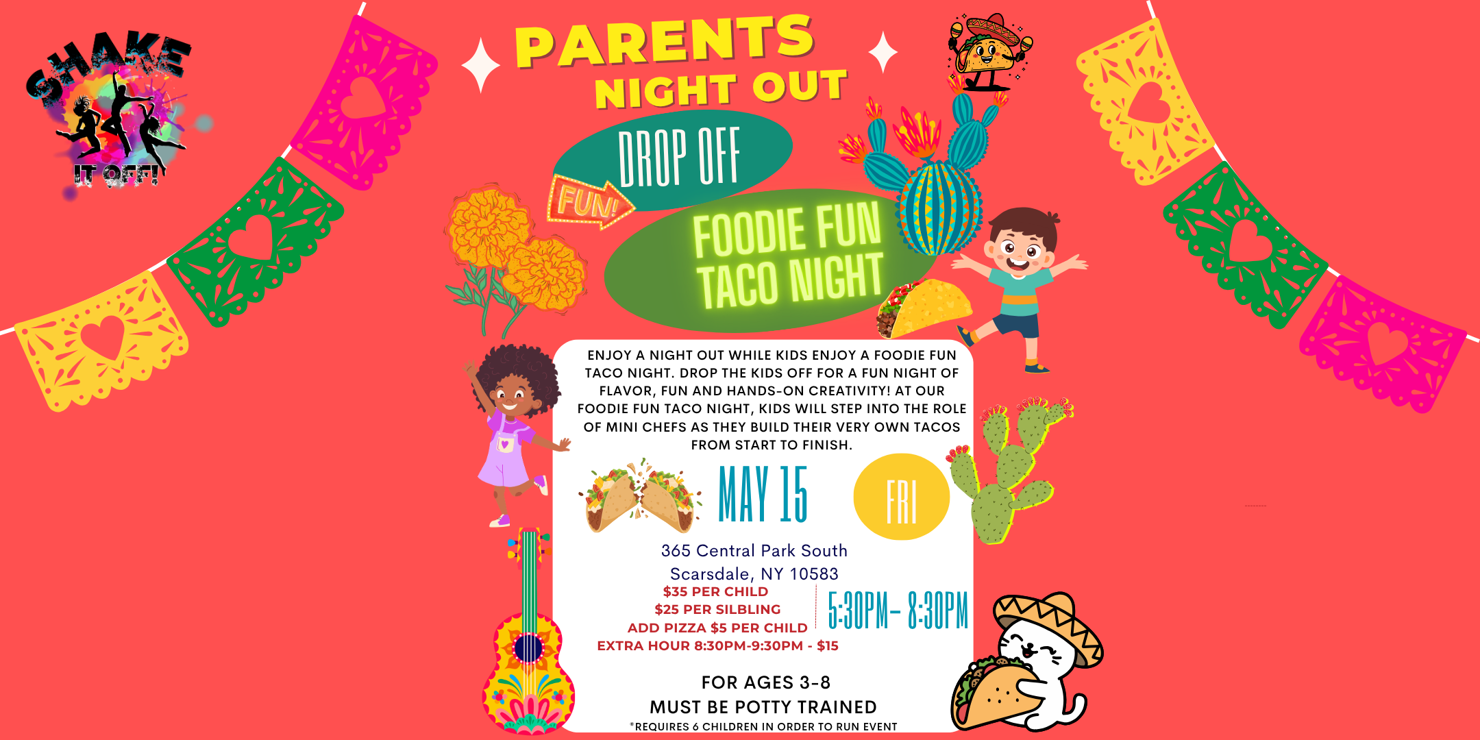 parents night out in westchester NY, date night, drop off events 