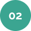 Ein grüner Kreis mit der Zahl 02 in der Mitte.