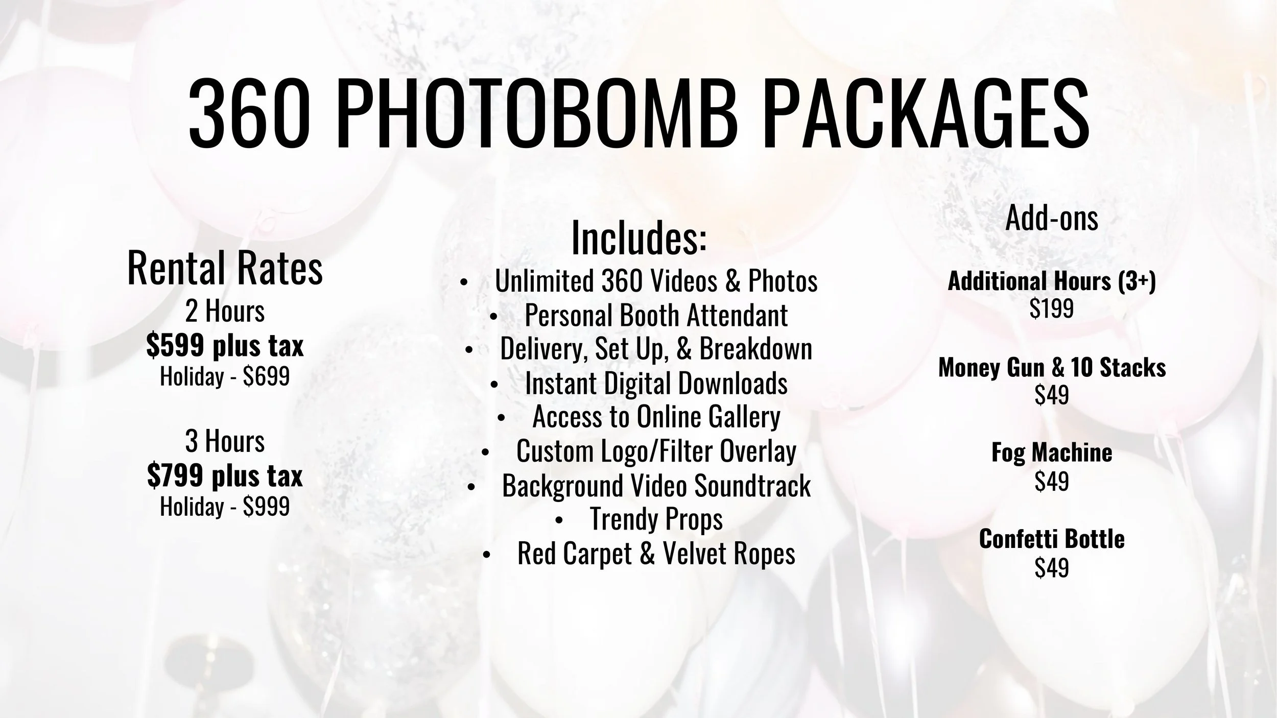 360 Photo Bomb Booth Rental House of Balloons Events Odessa Midland