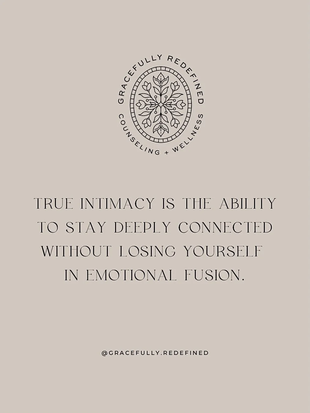 .
.
Have you ever found yourself working hard to stay connected to someone you love, only to realize you&rsquo;ve become disconnected from yourself along the way?

For many people, it happens slowly.

You start agreeing more. Avoiding the things that