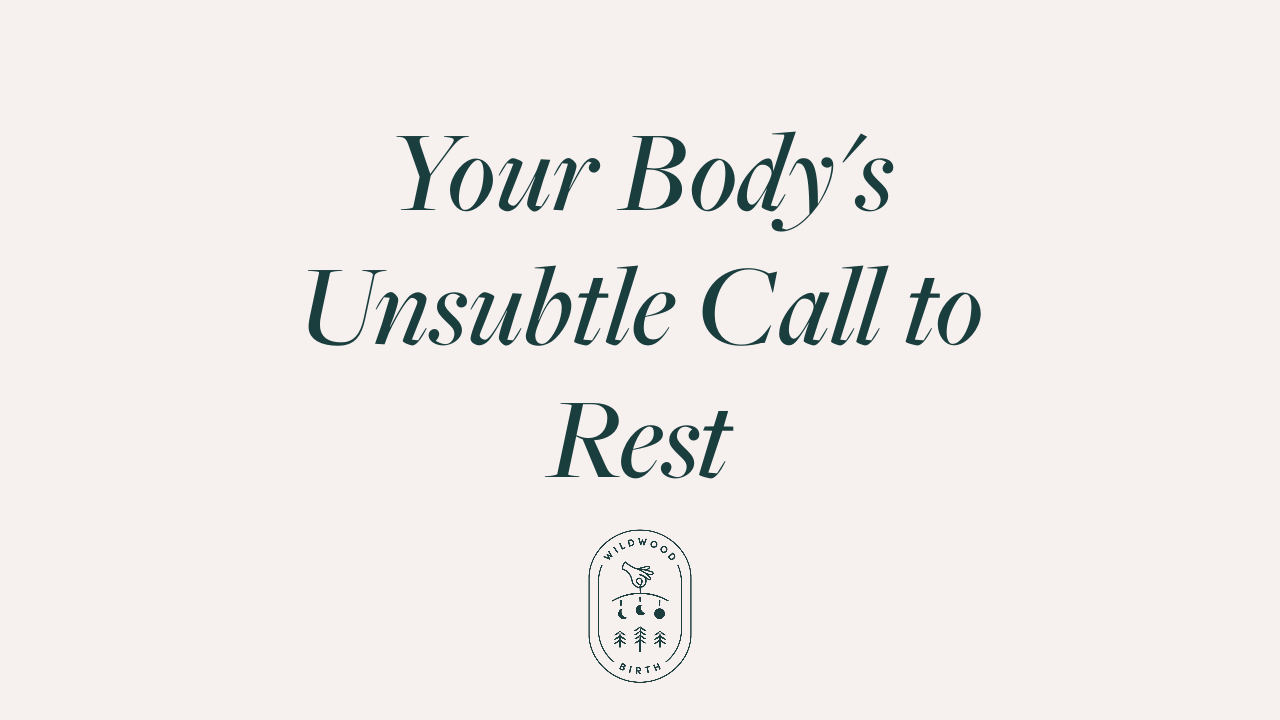 Your Body's Unsubtle Call to Rest