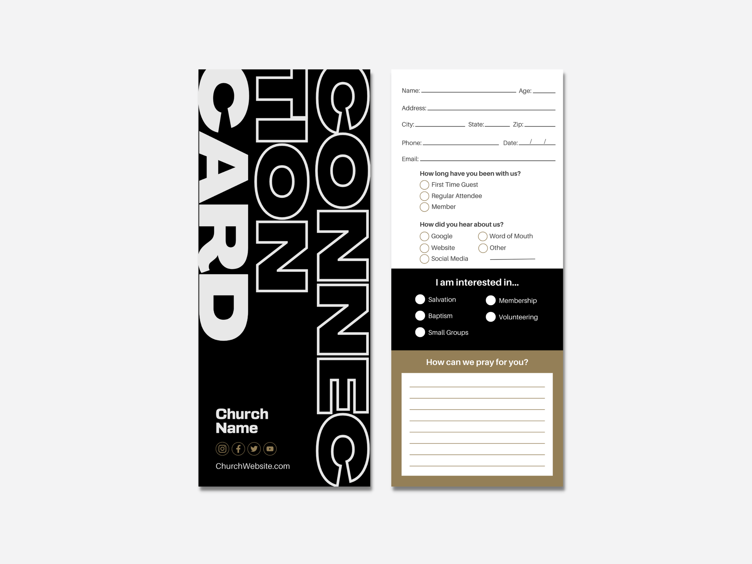 Church Connection Card