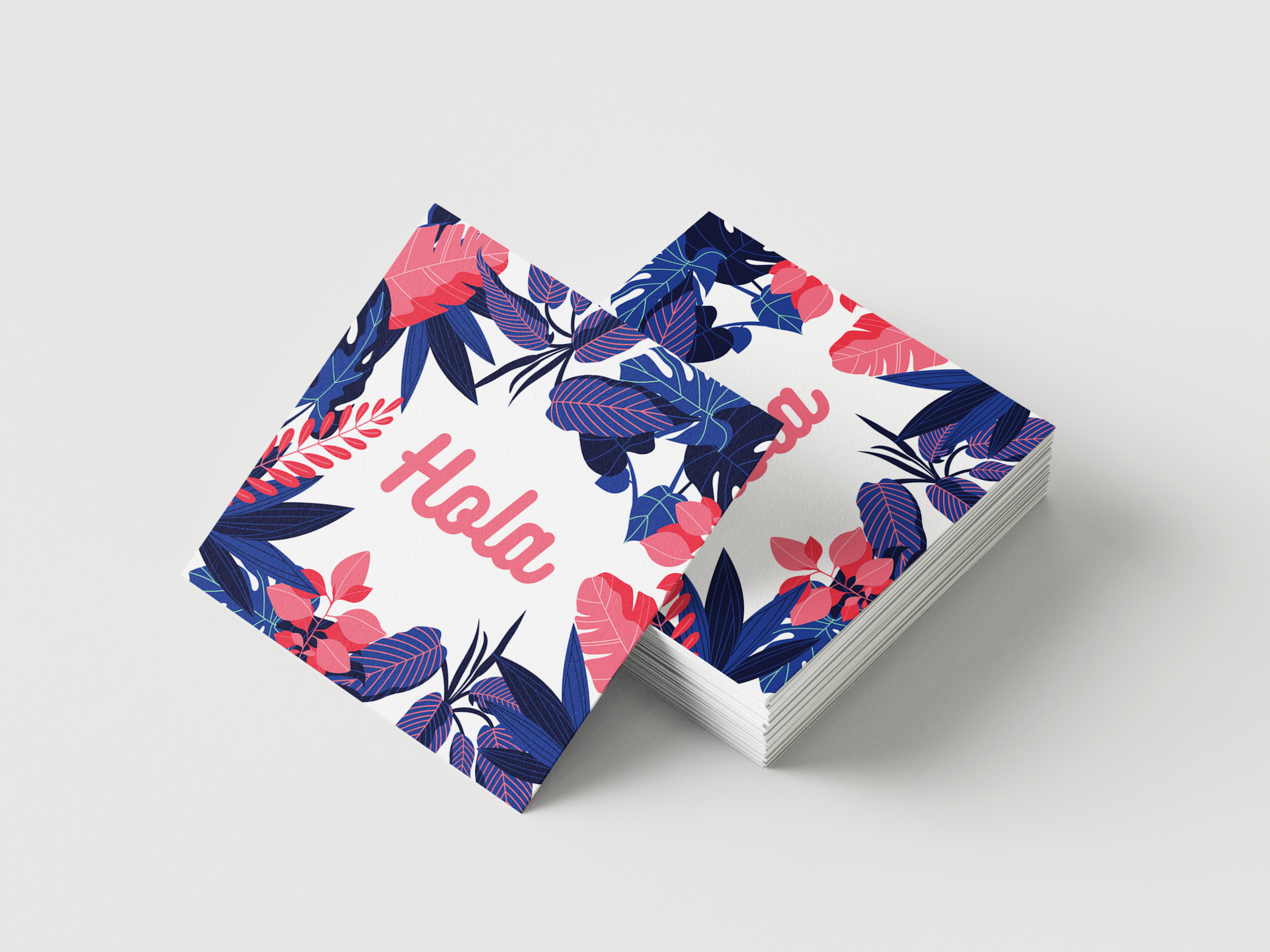 Pretty spanish event invitation with flowers