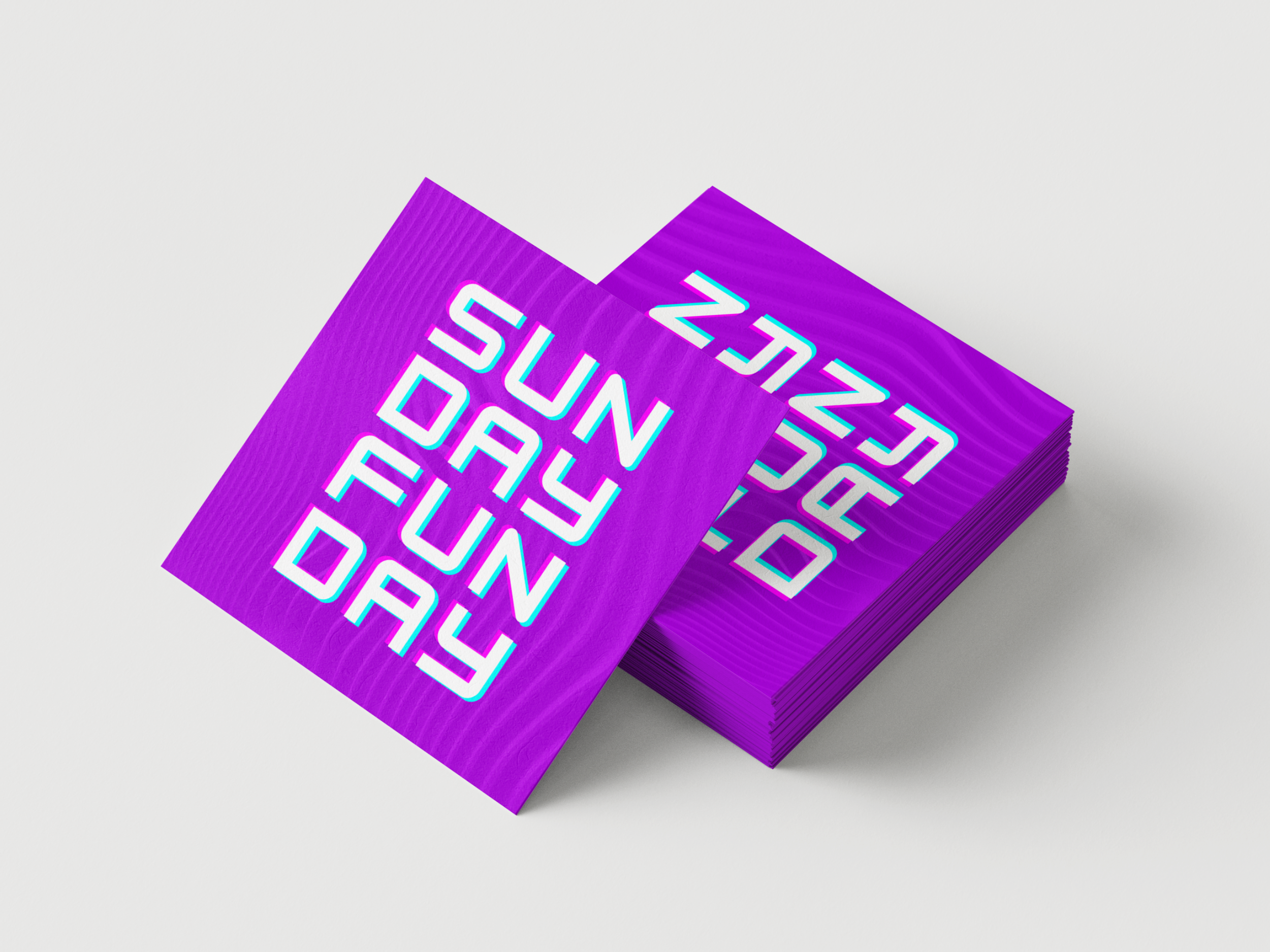 Sunday Funday Square Postcard for Church Invite