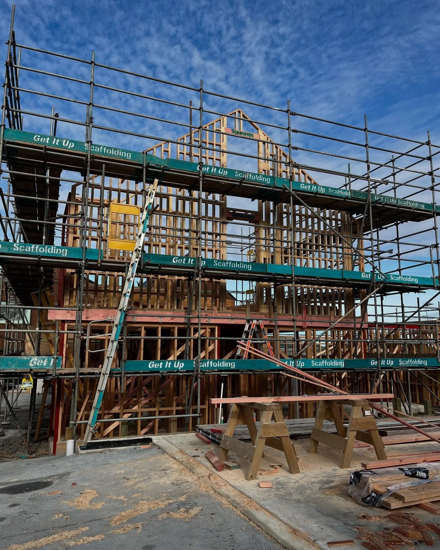 The boys are doing a great job getting the frames up on the second unit of our West Tamaki rd project  #propertydevelopment #builders #aucklandbuilders #newhomes