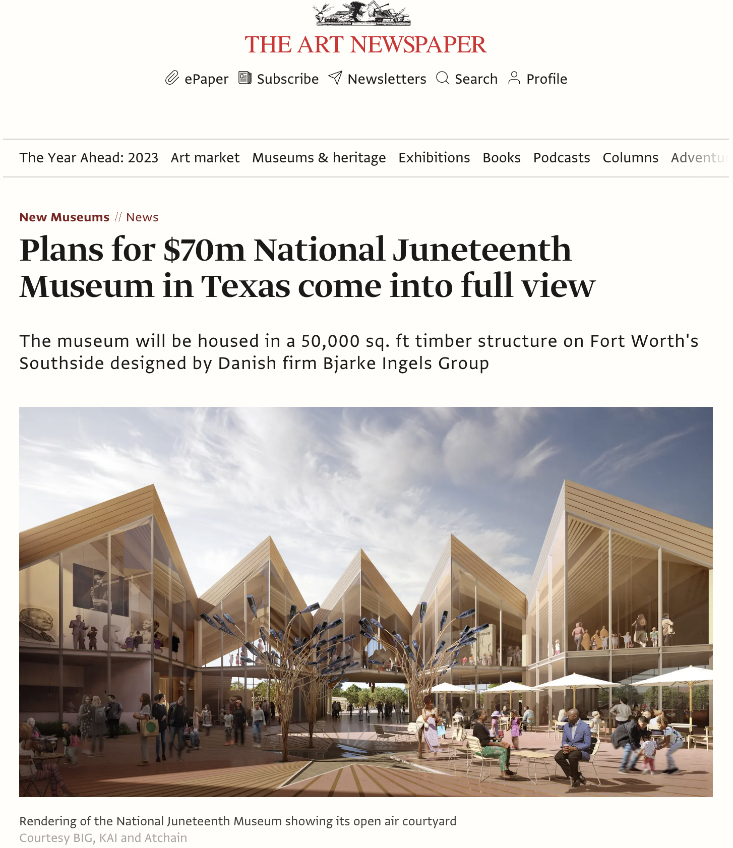 Plans for $70m National Juneteenth Museum in Texas come into full view