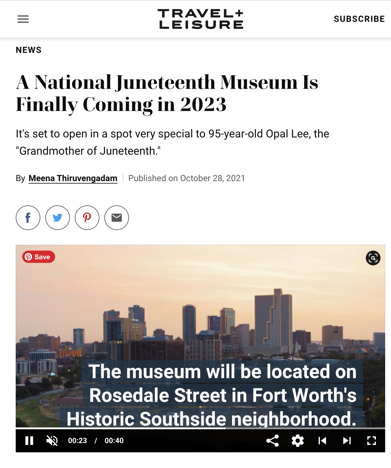 A National Juneteenth Museum Is Finally Coming